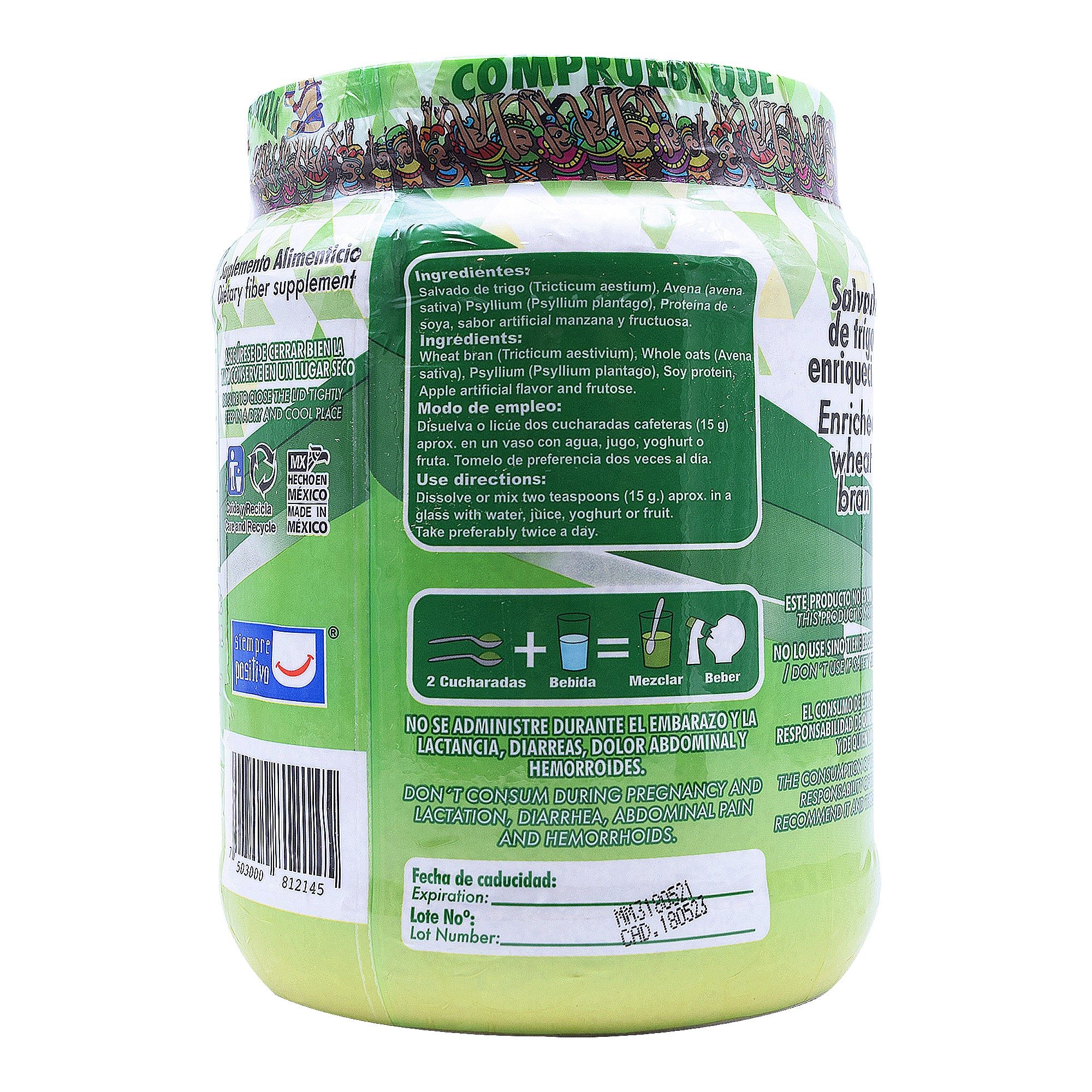 Fibra De Manzana Verde 1280 G