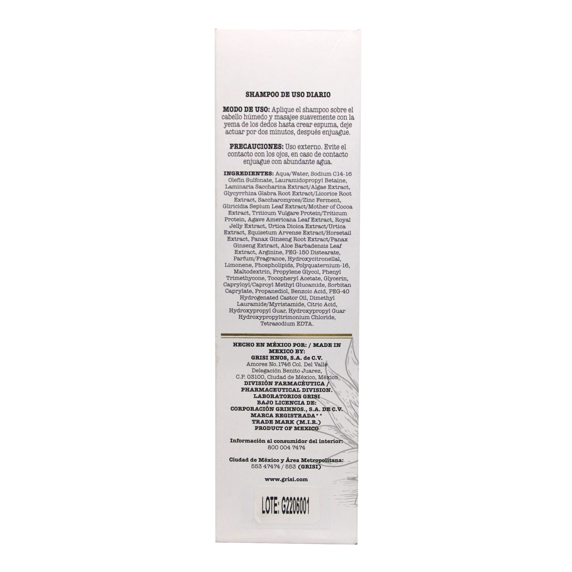 Shampoo Engrosador 480 Ml