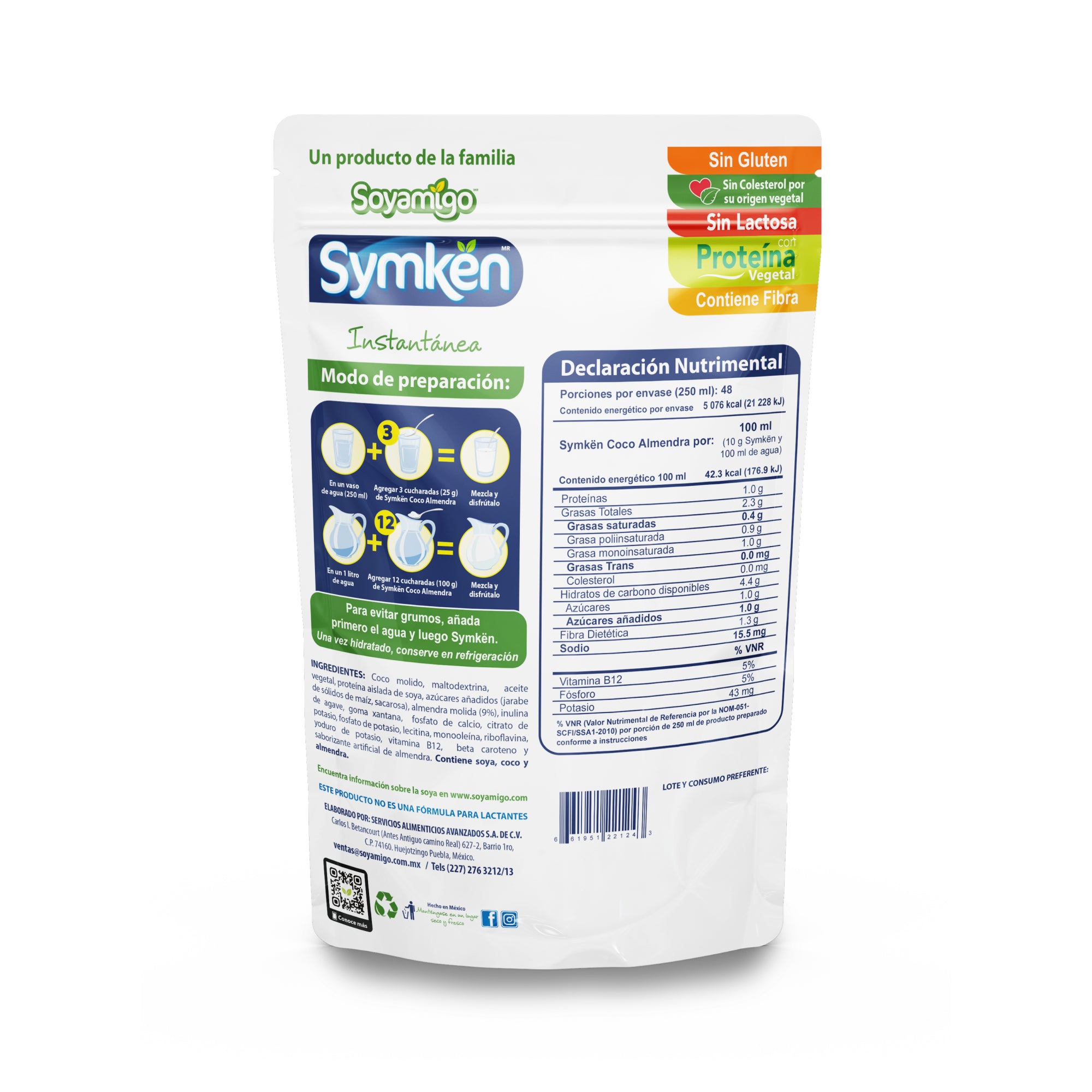 Bebida De Almendra Con Coco 1200 G