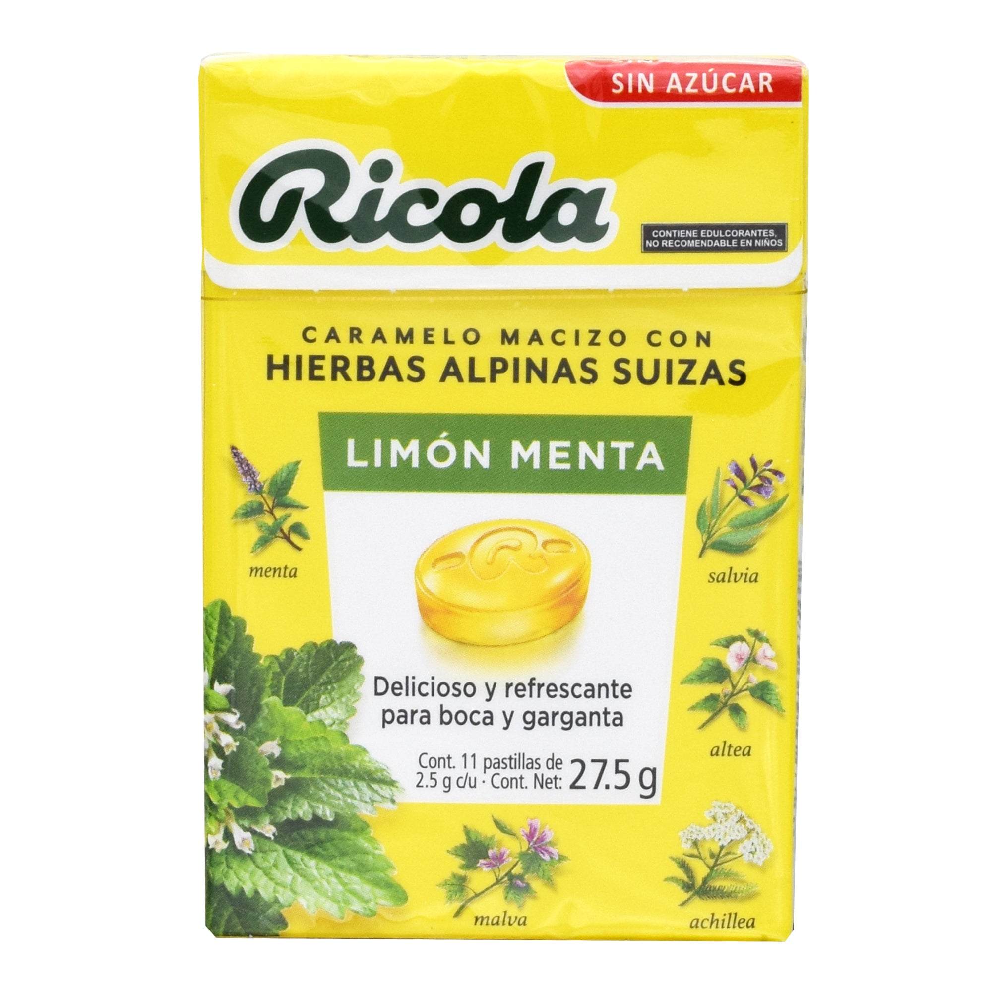 Caramelo Hierbas Limon Menta 27.5 G (Paquete 20)