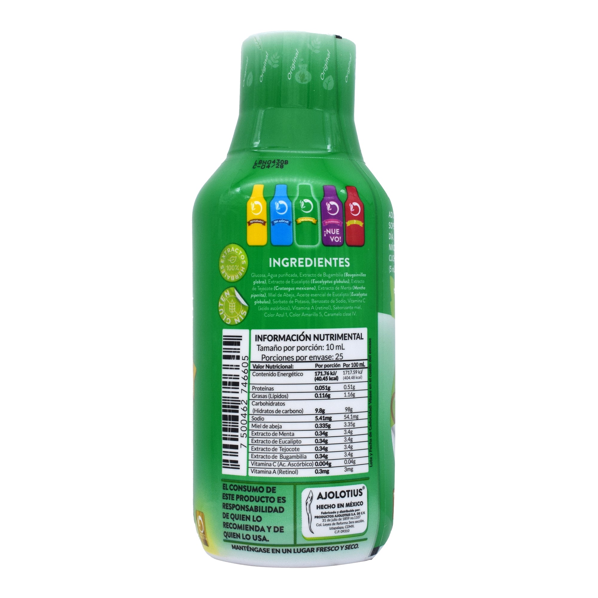 Jarabe Ajolotius 250 Ml