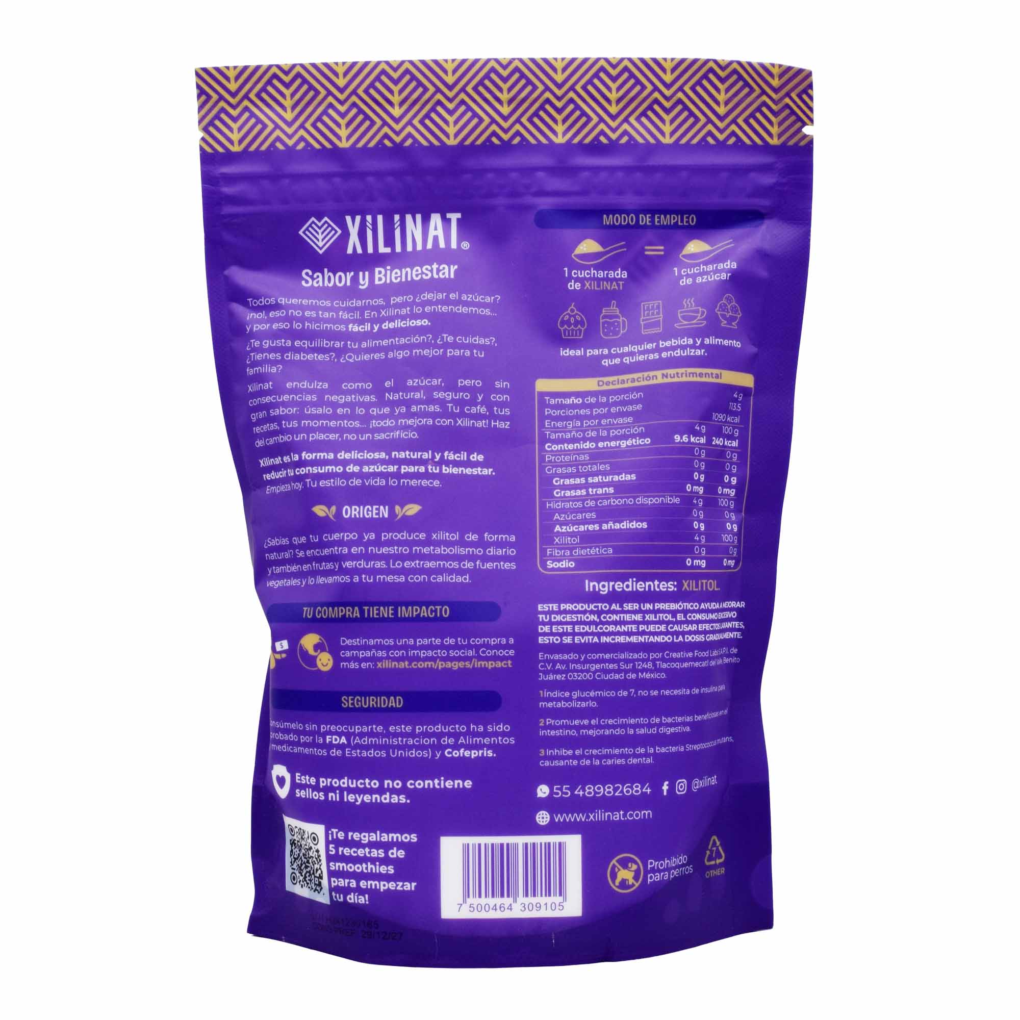 Endulzante Xilitol 454 G