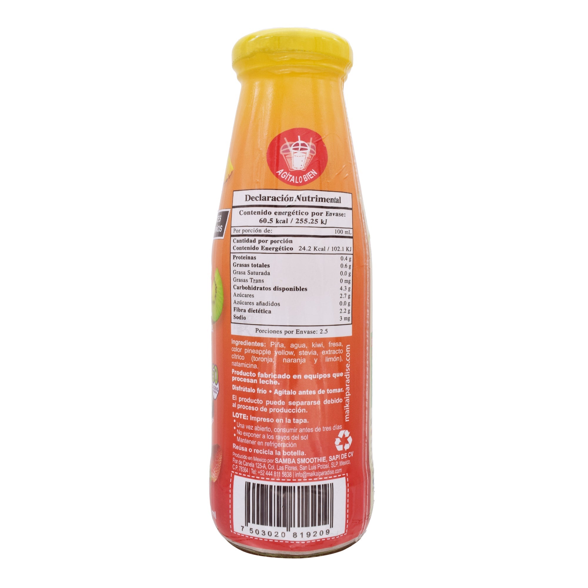 Smoothie Pina Fresa Kiwi 250 Ml