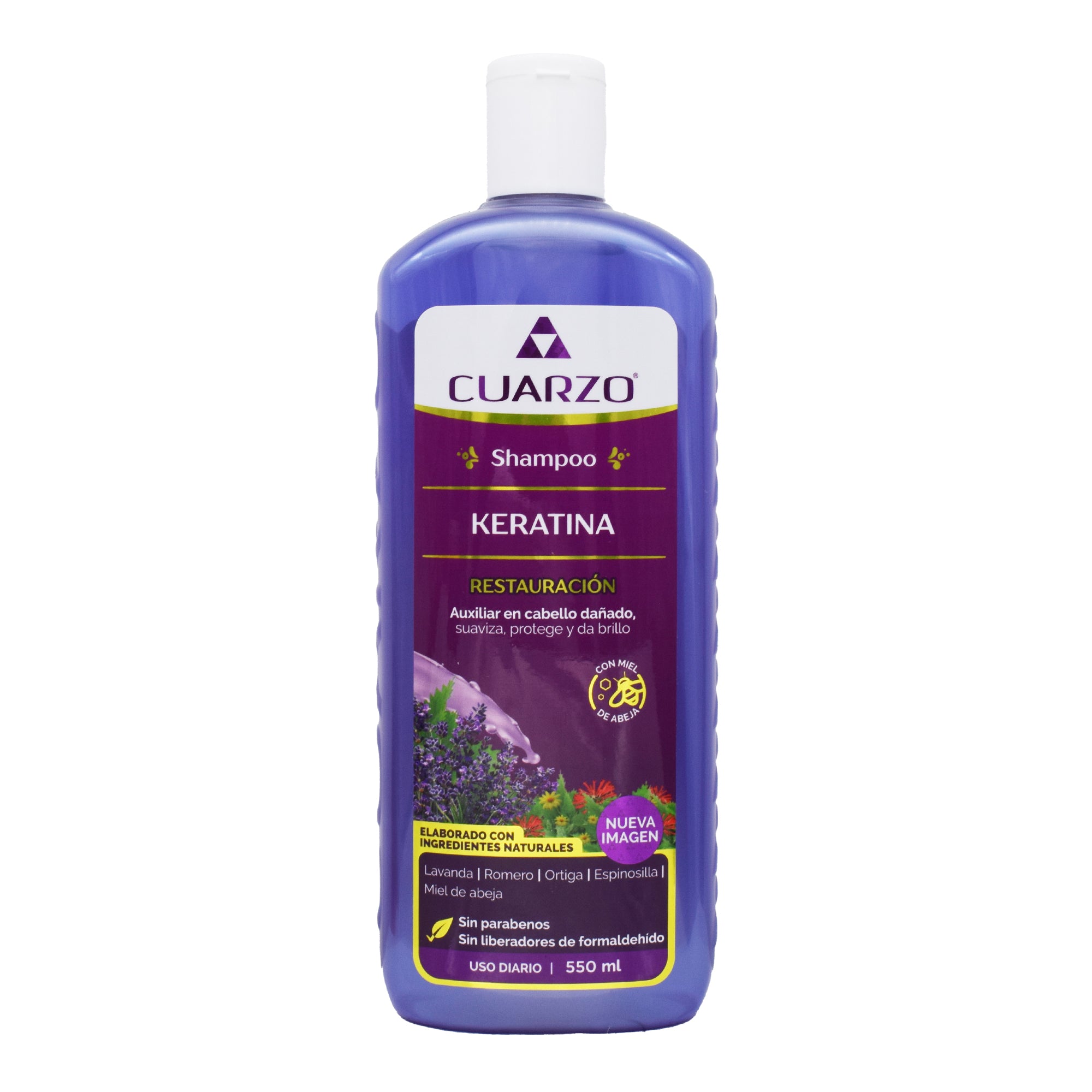 Shampoo Reparador Con Queratina 550 Ml