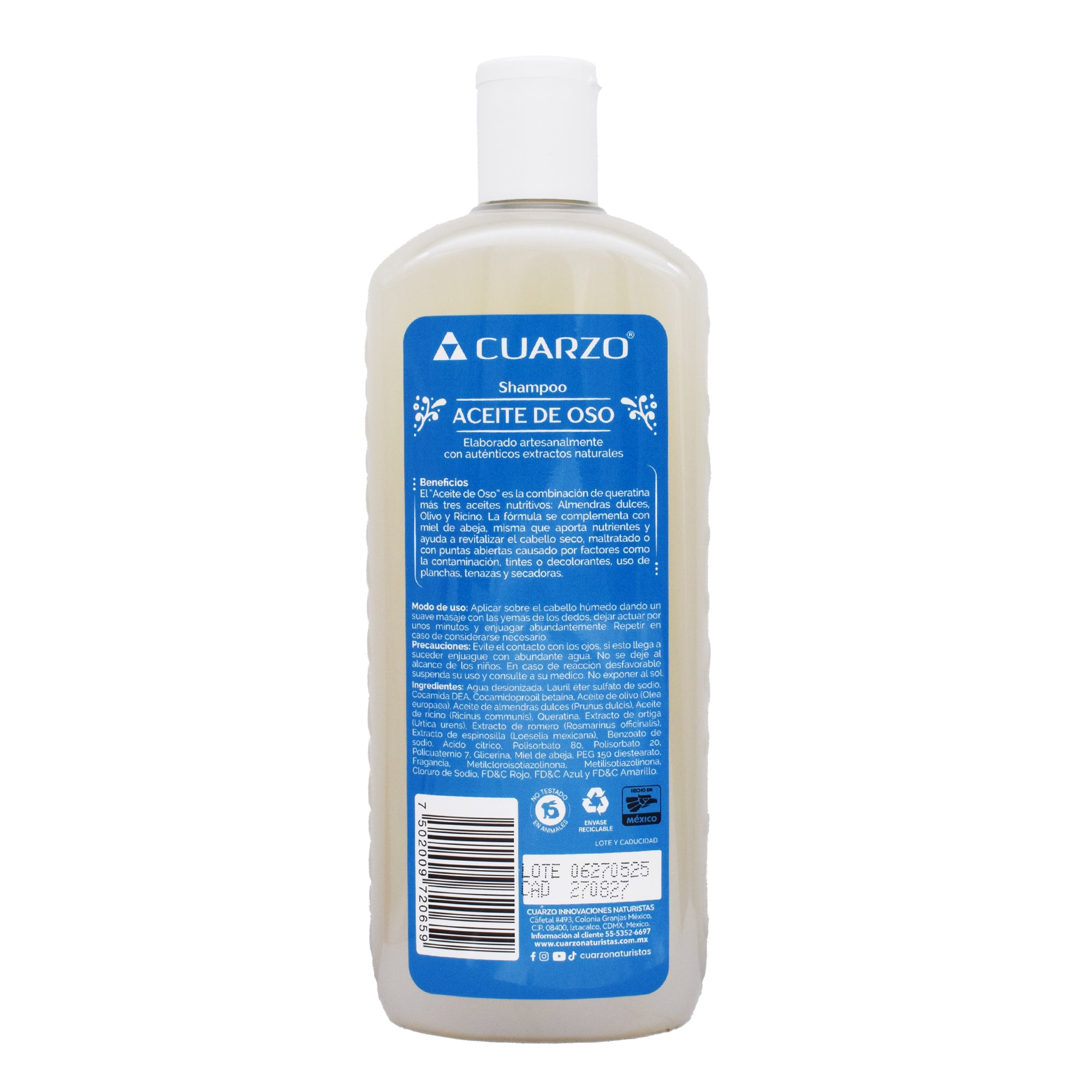 Shampoo Aceite De Oso 550 Ml