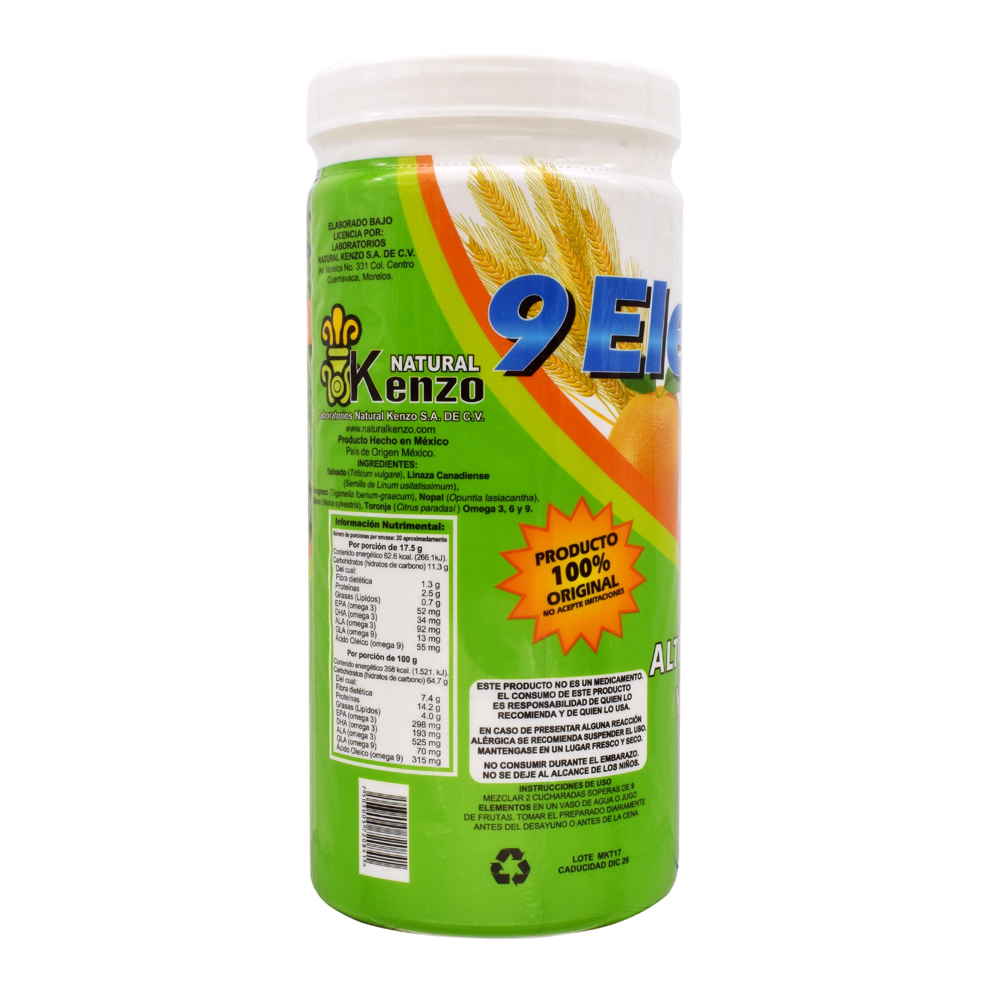Fibra De 9 Elementos Antes 7 Elementos 500 G