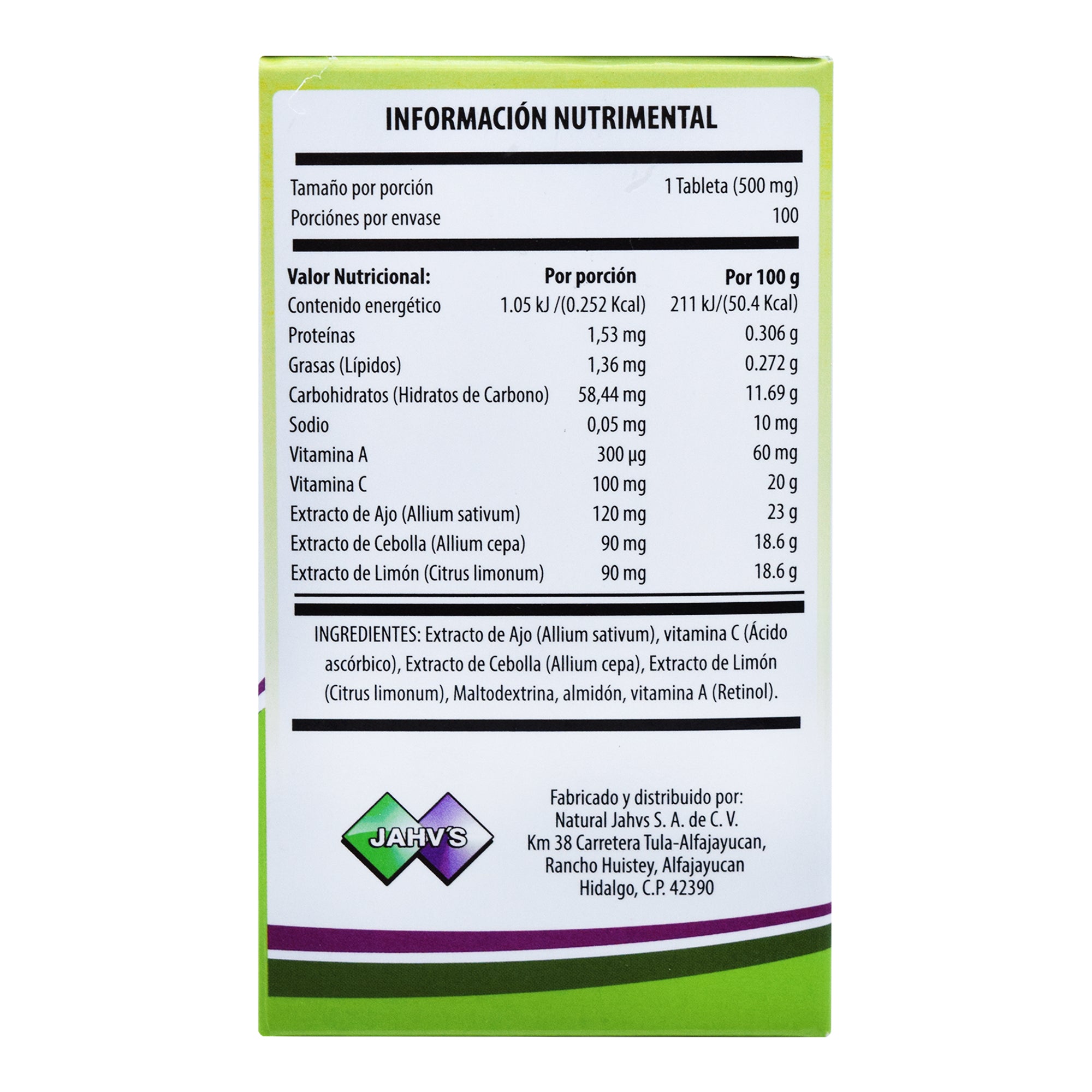 Acelim 500 Con 100 Tab