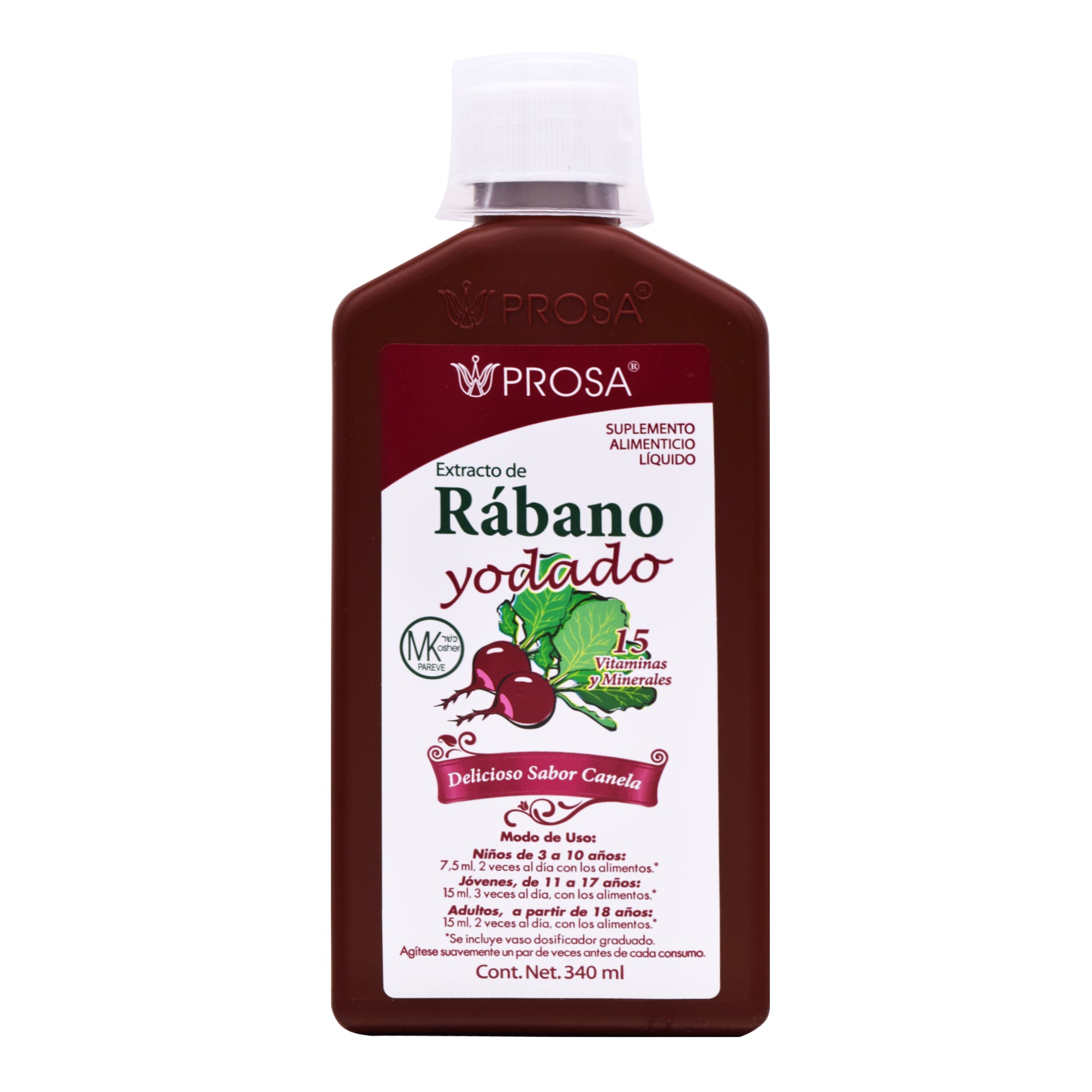 Jarabe De Rabano Yodado 340 Ml
