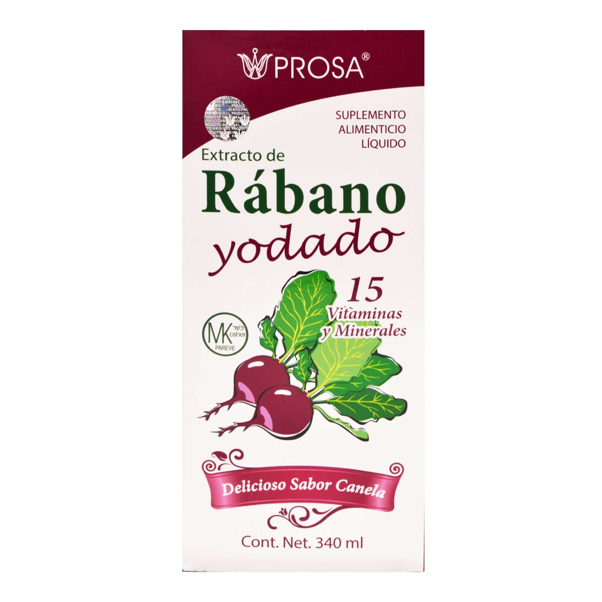 Jarabe De Rabano Yodado 340 Ml