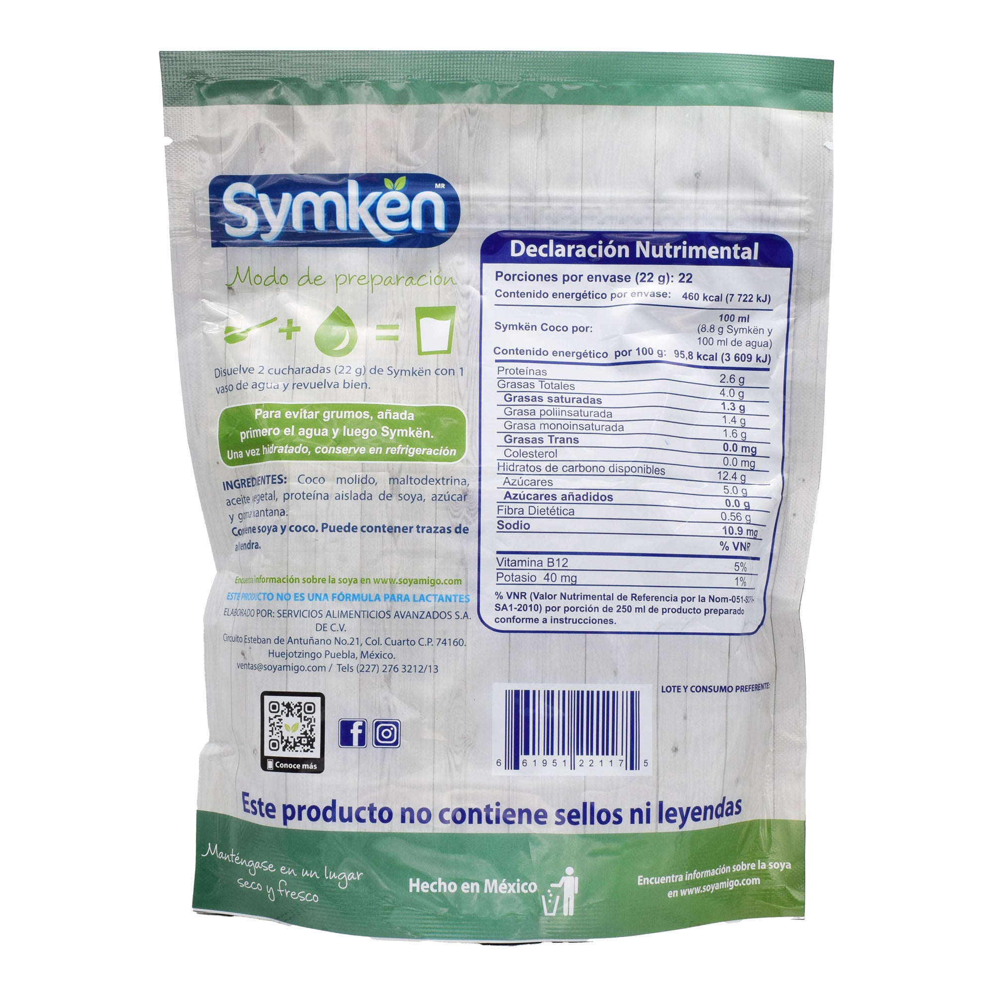 Bebida De Coco 480 G