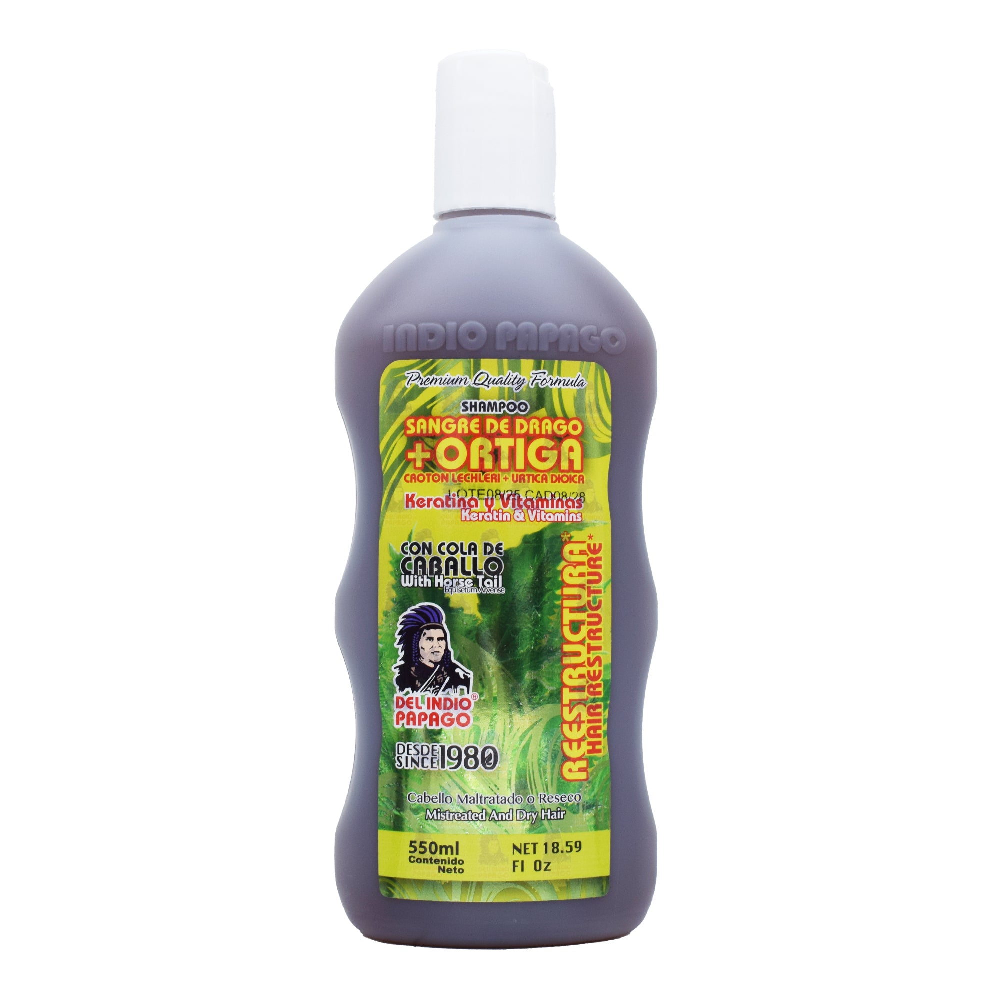 Shampoo Sangre De Drago Y Ortiga 550 Ml