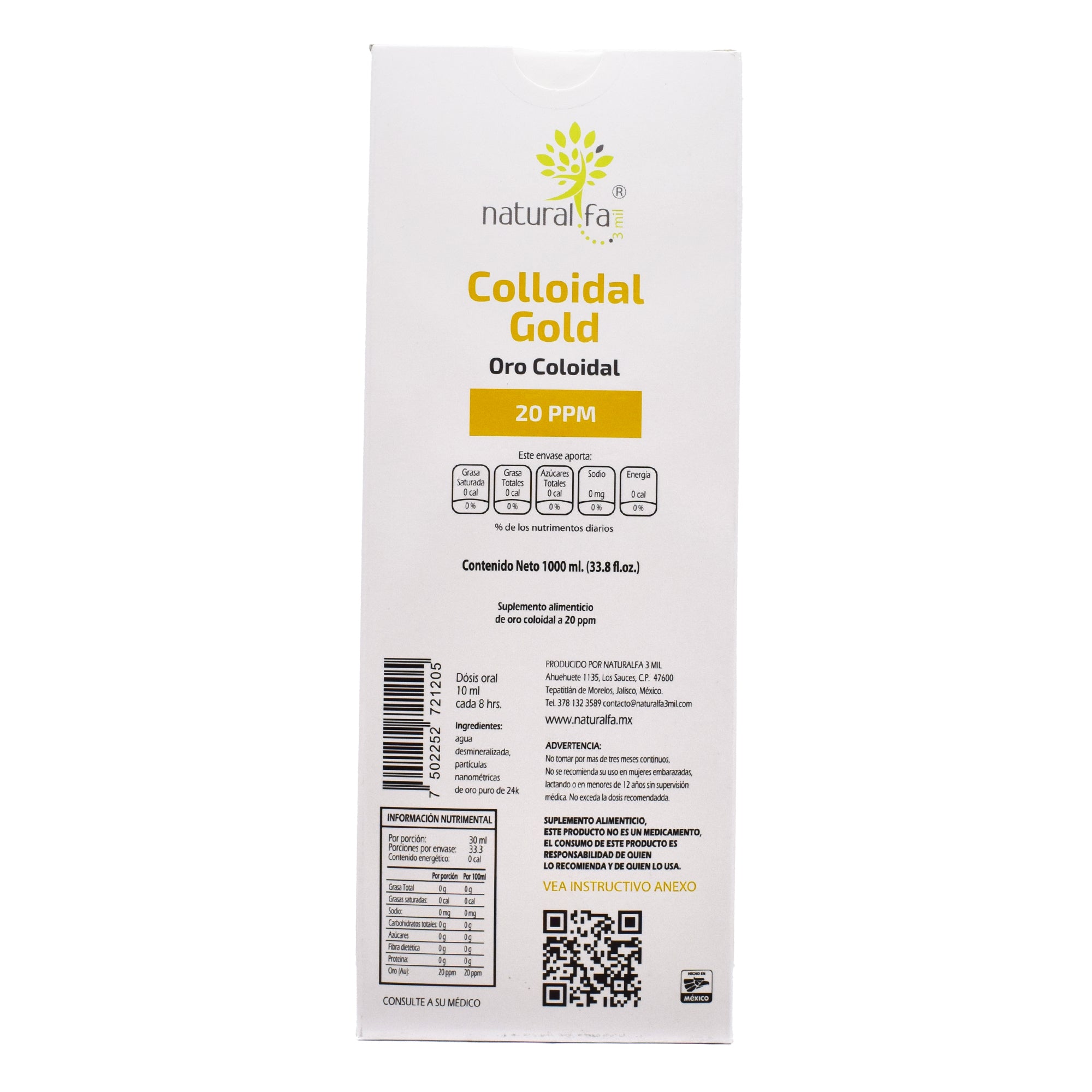 Oro Coloidal 1 L