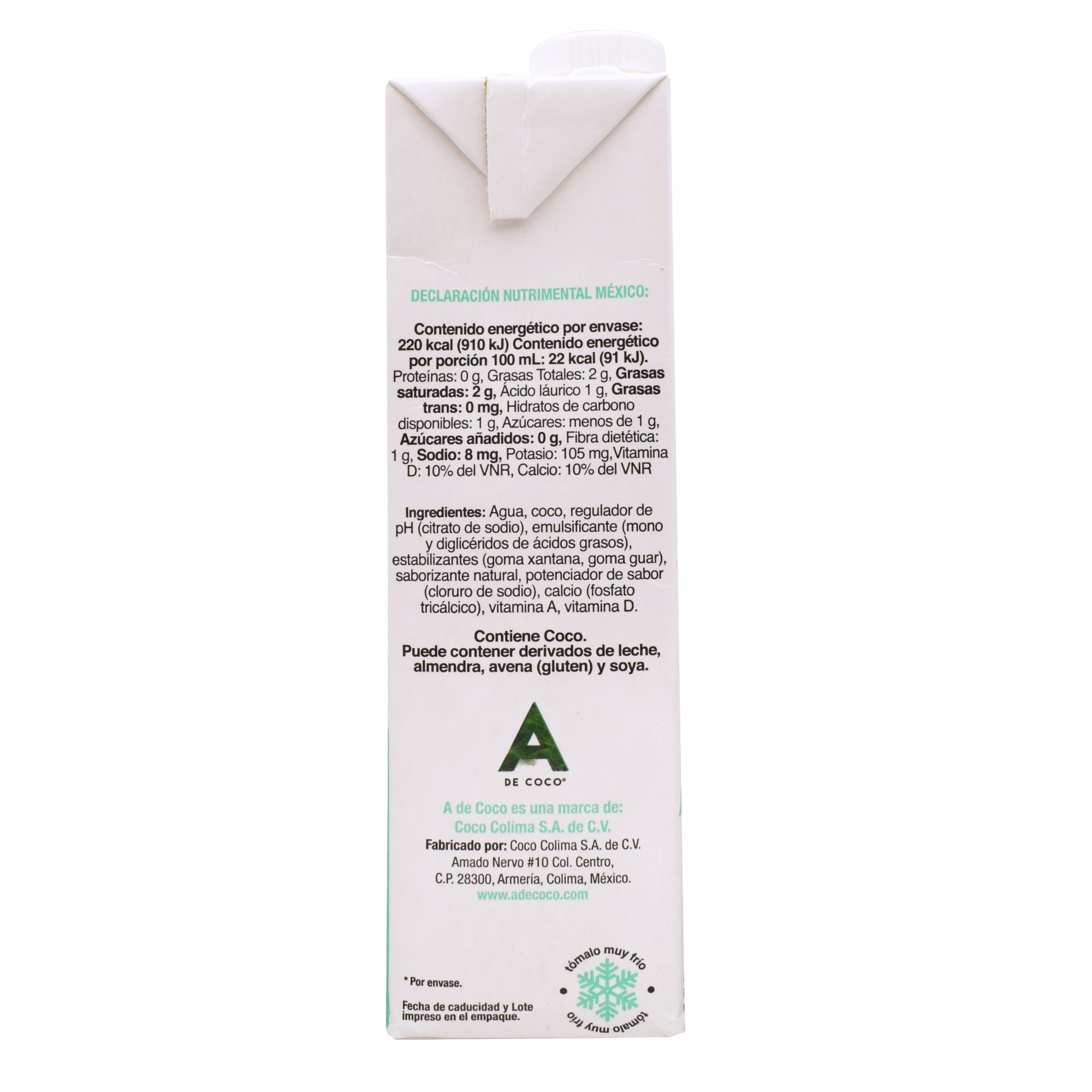 Bebida Coco Vainilla 1 L