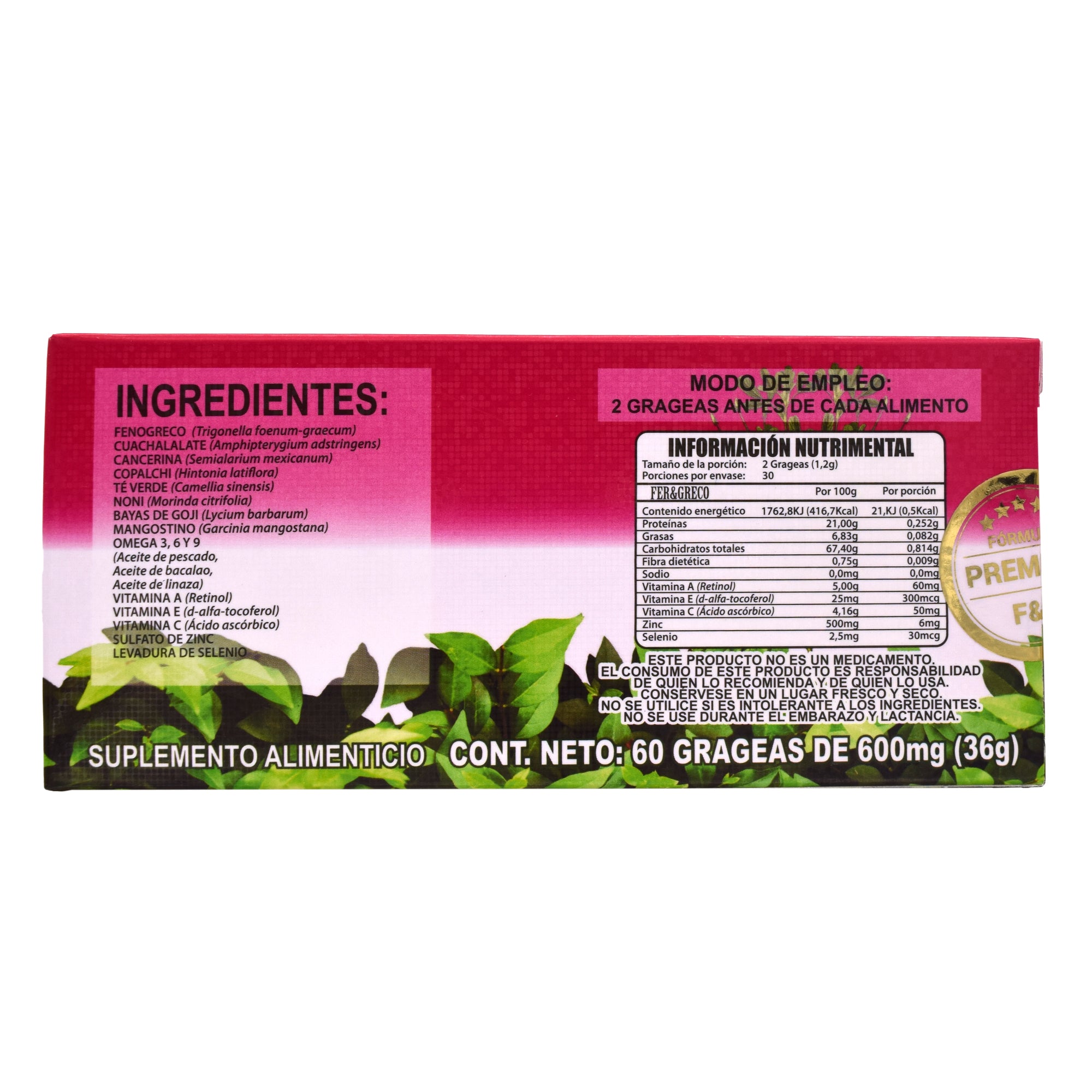 Omega 3 6 9 60 Grageas