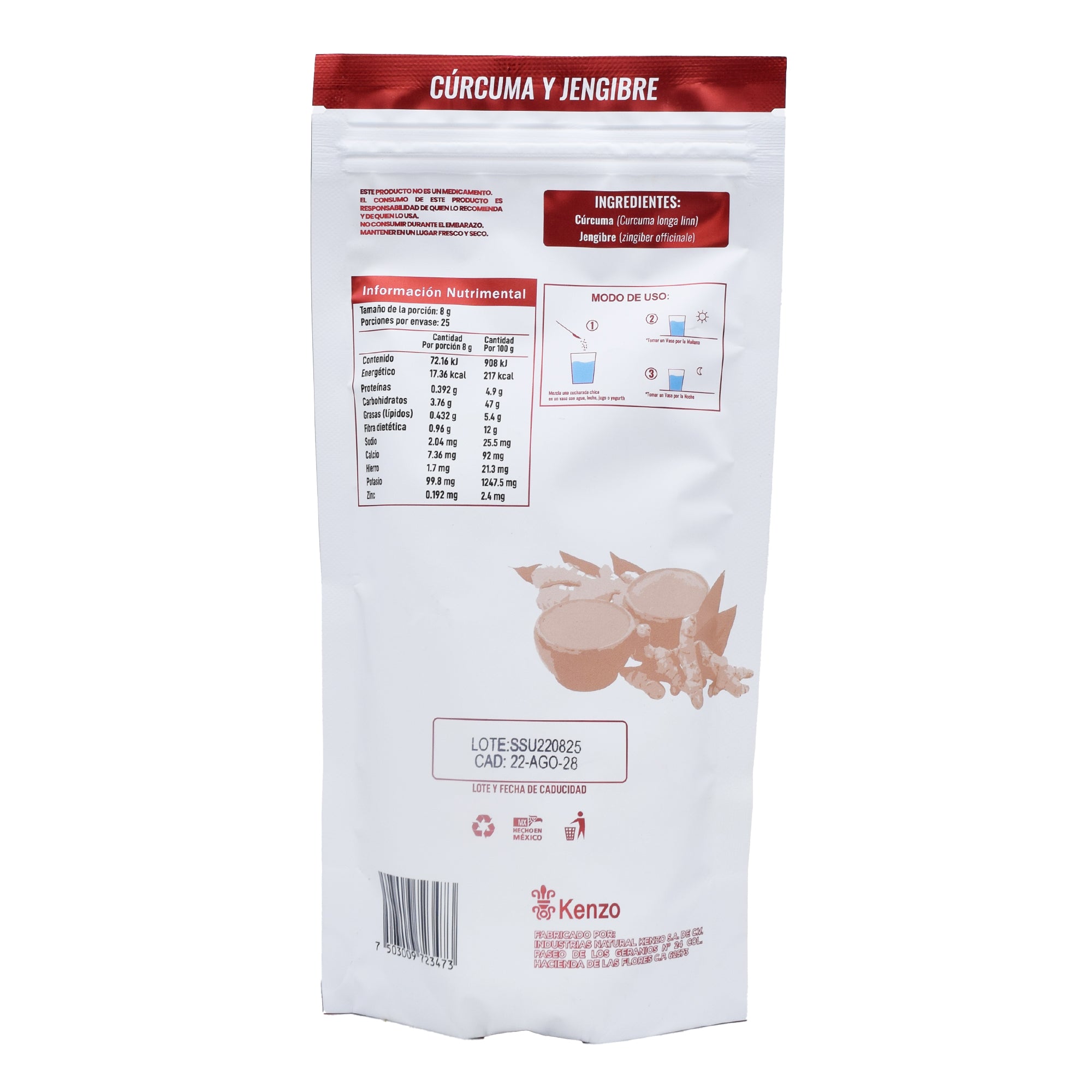 Curcuma Y Jengibre 200 G