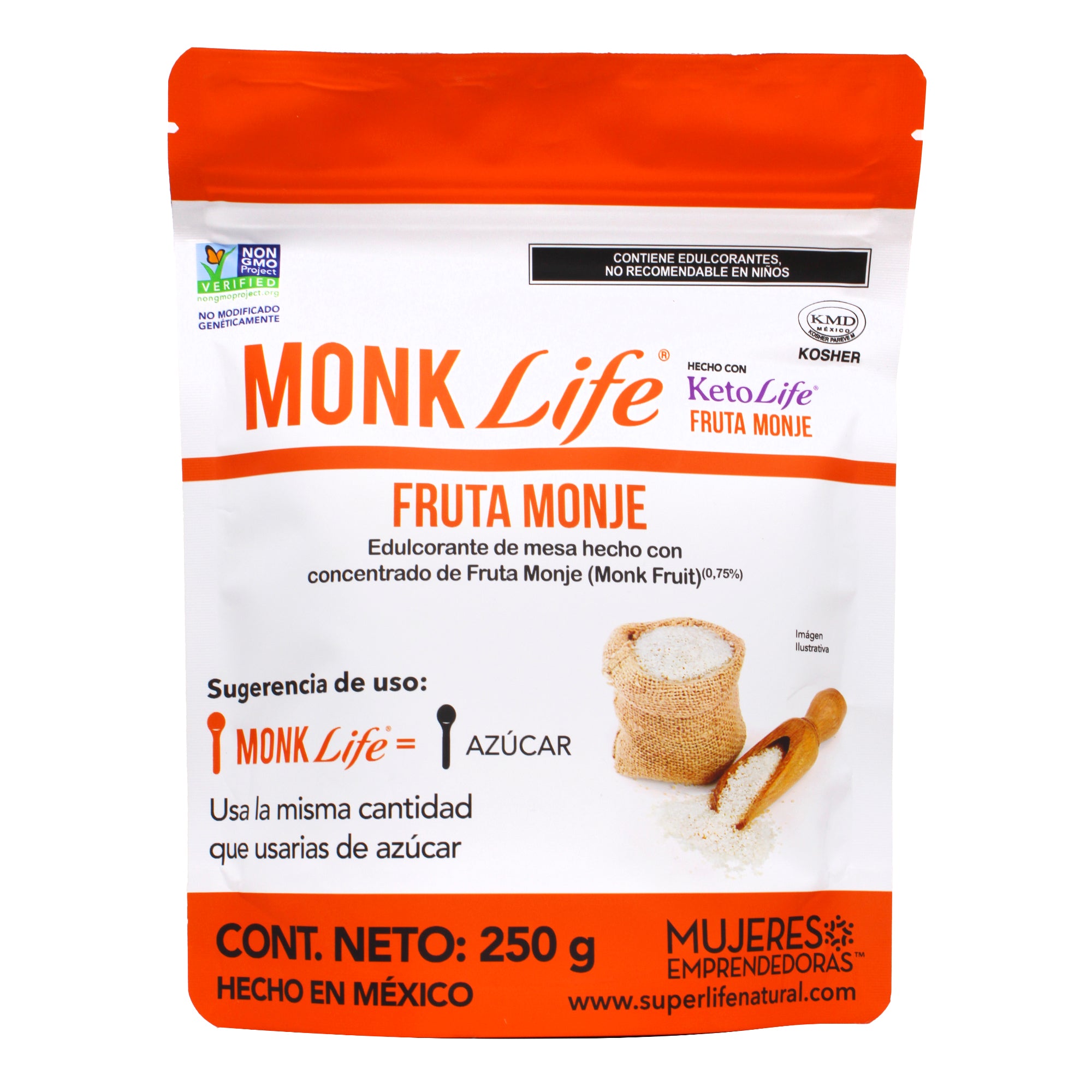 Endulzante Monk Fruit Granulado 250 G