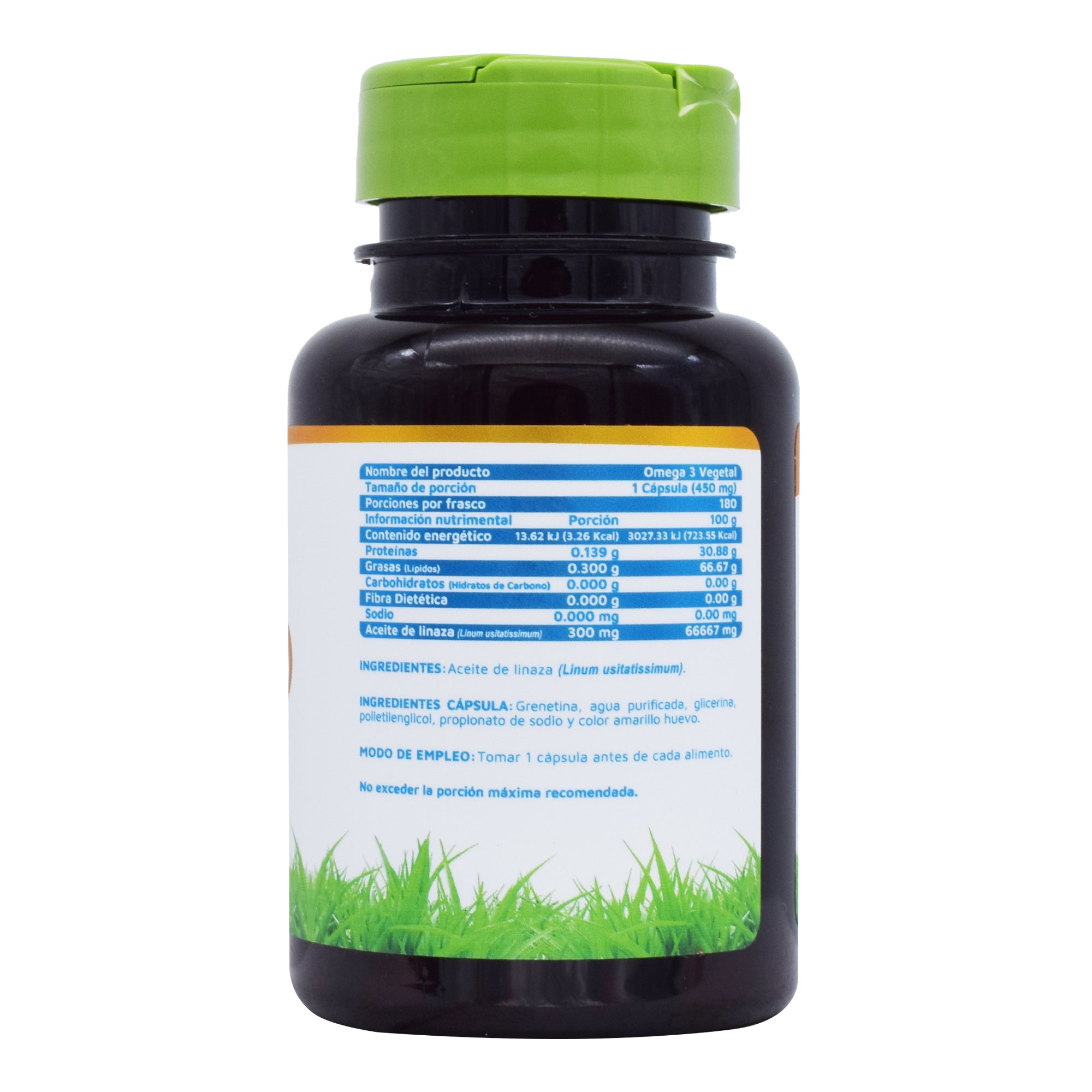 Omega 3 Vegetal/Aceite De Linaza 180 Cap