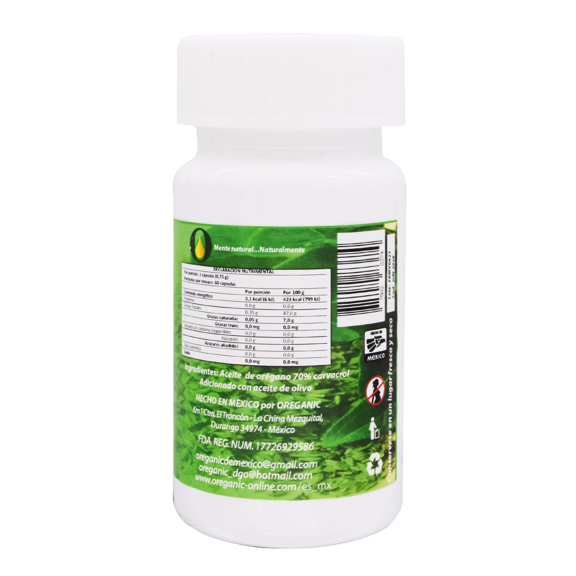 Aceite De Oregano 60 Cap