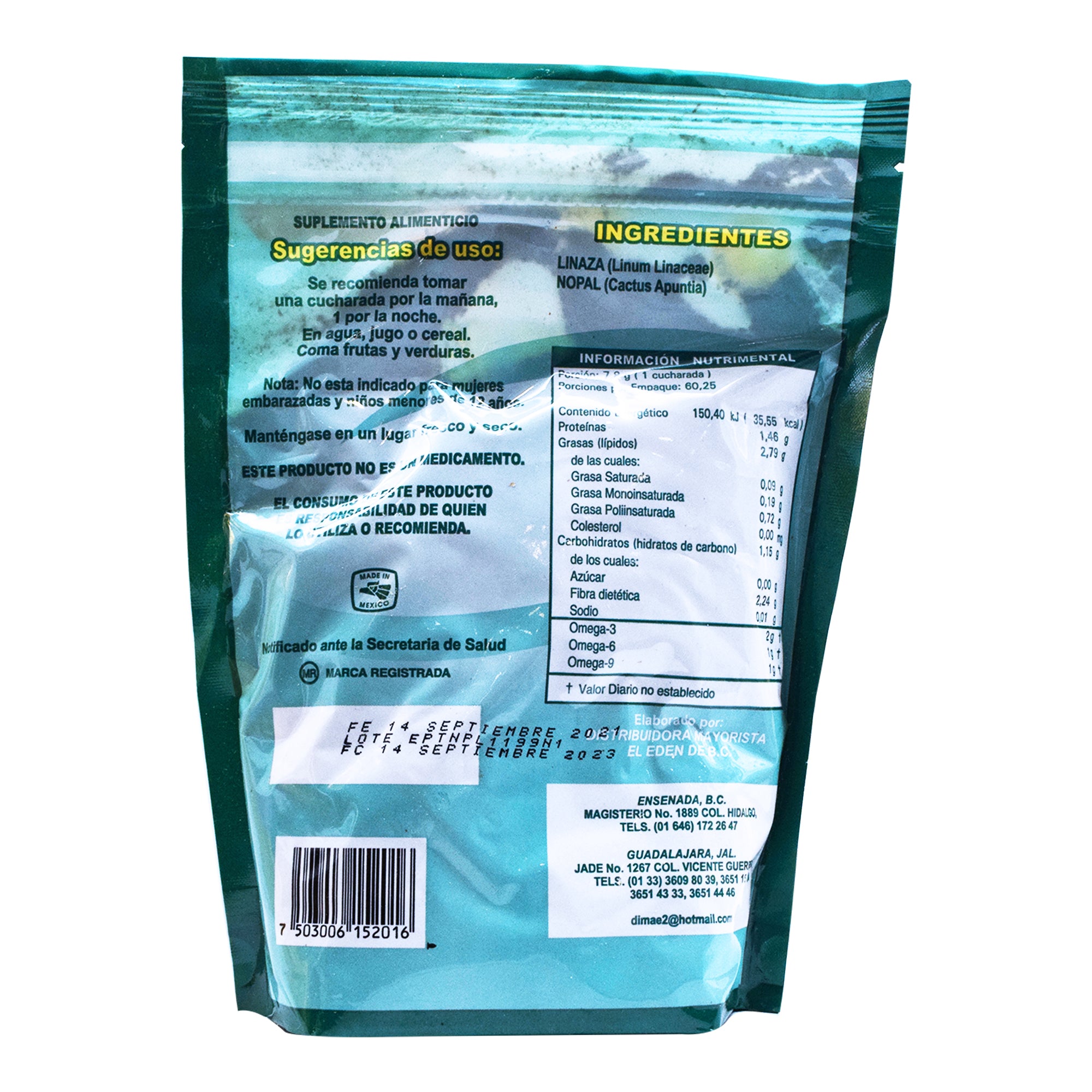 Fibra Nopalinaza Plus 470 G