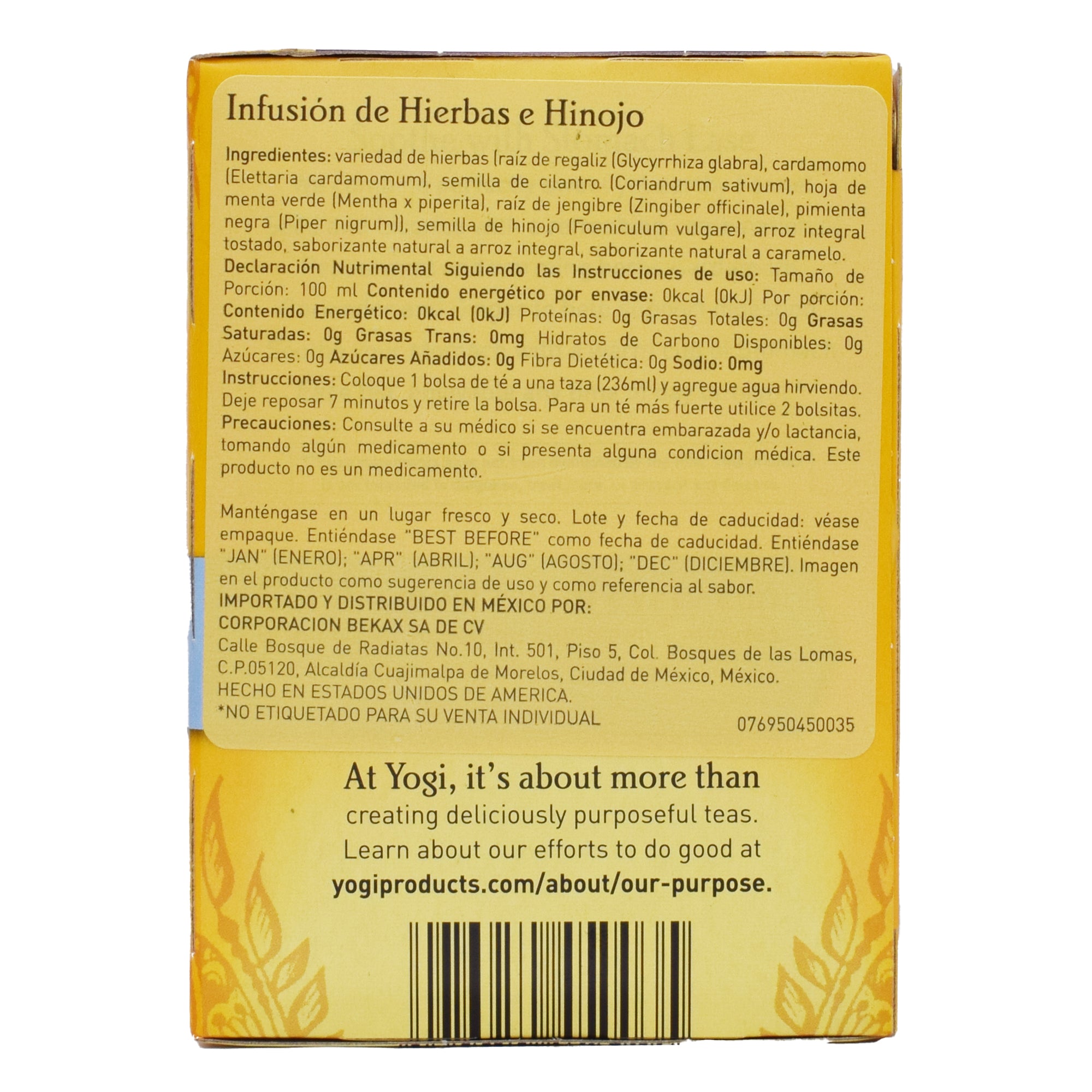 Infusion De Hierbas Hinojo 16 Sob