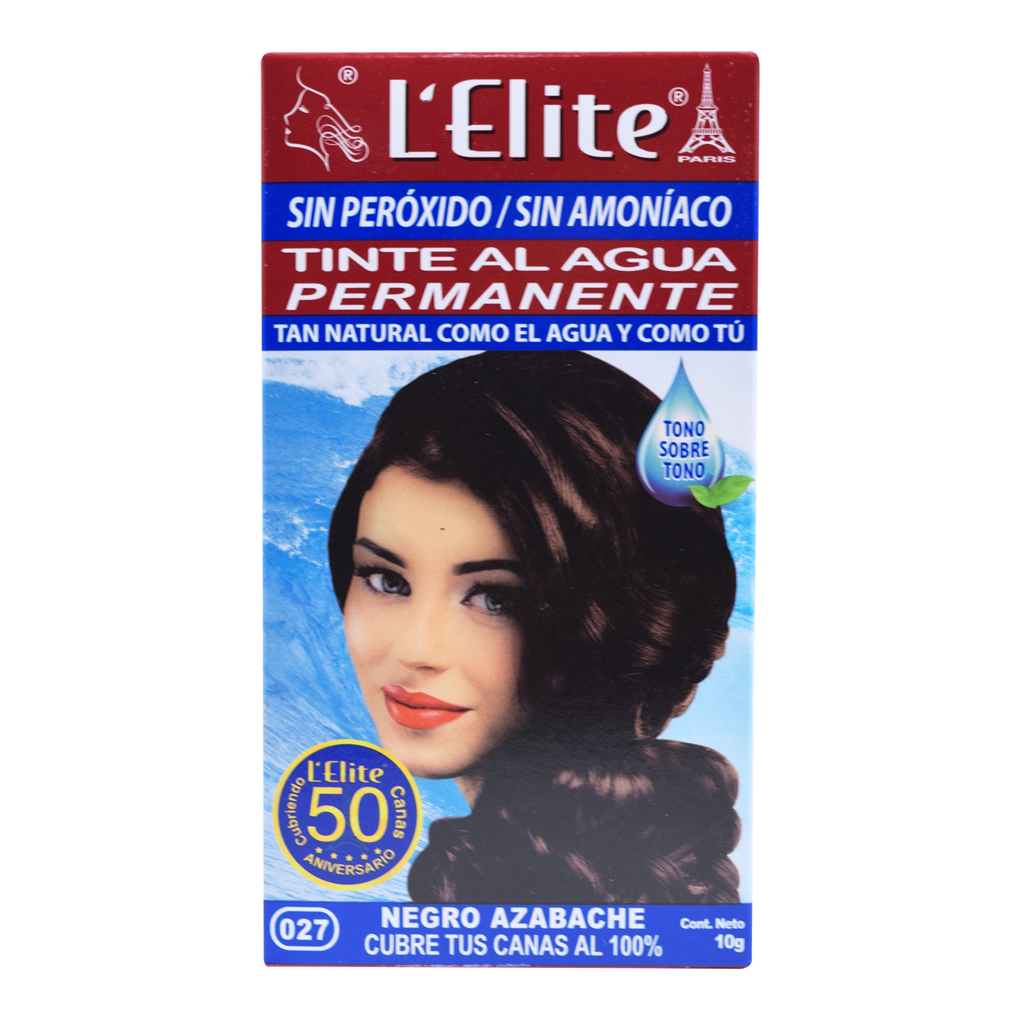 salpicadura de tinte para el cabello negro azabache