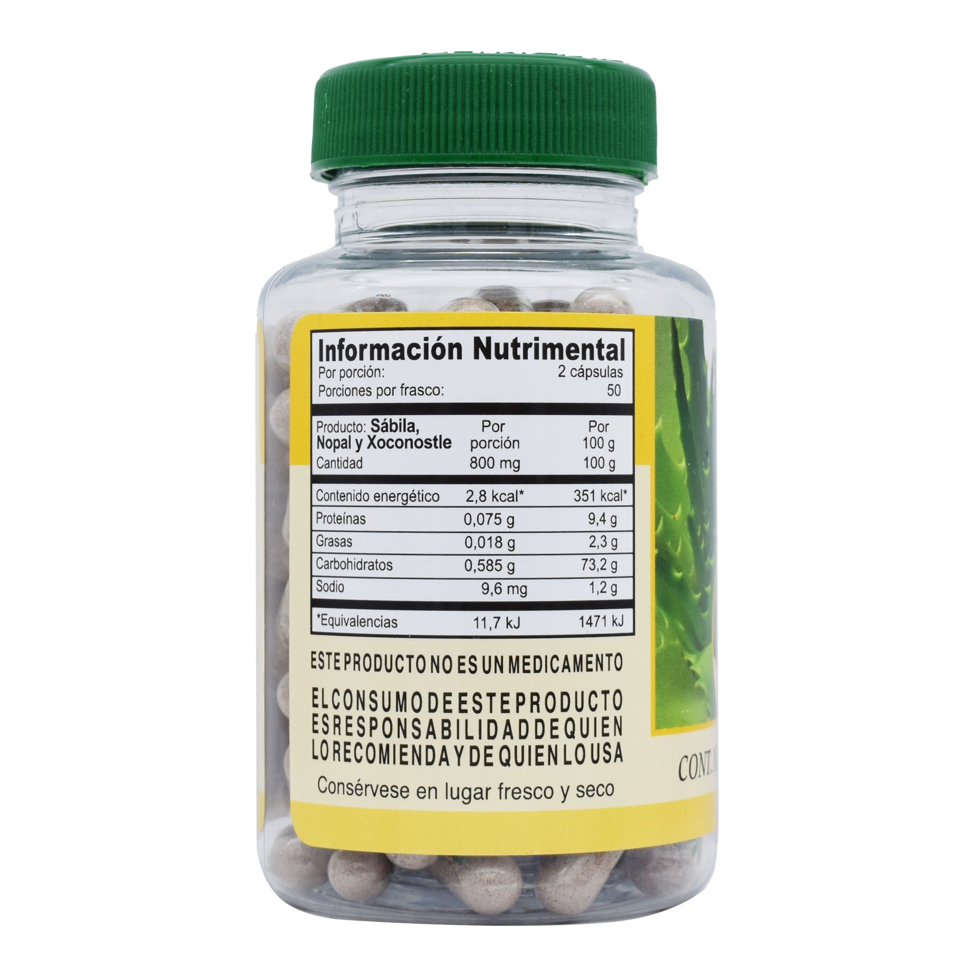 Sabila Nopal Y Xoconostle Plus 100 Cap
