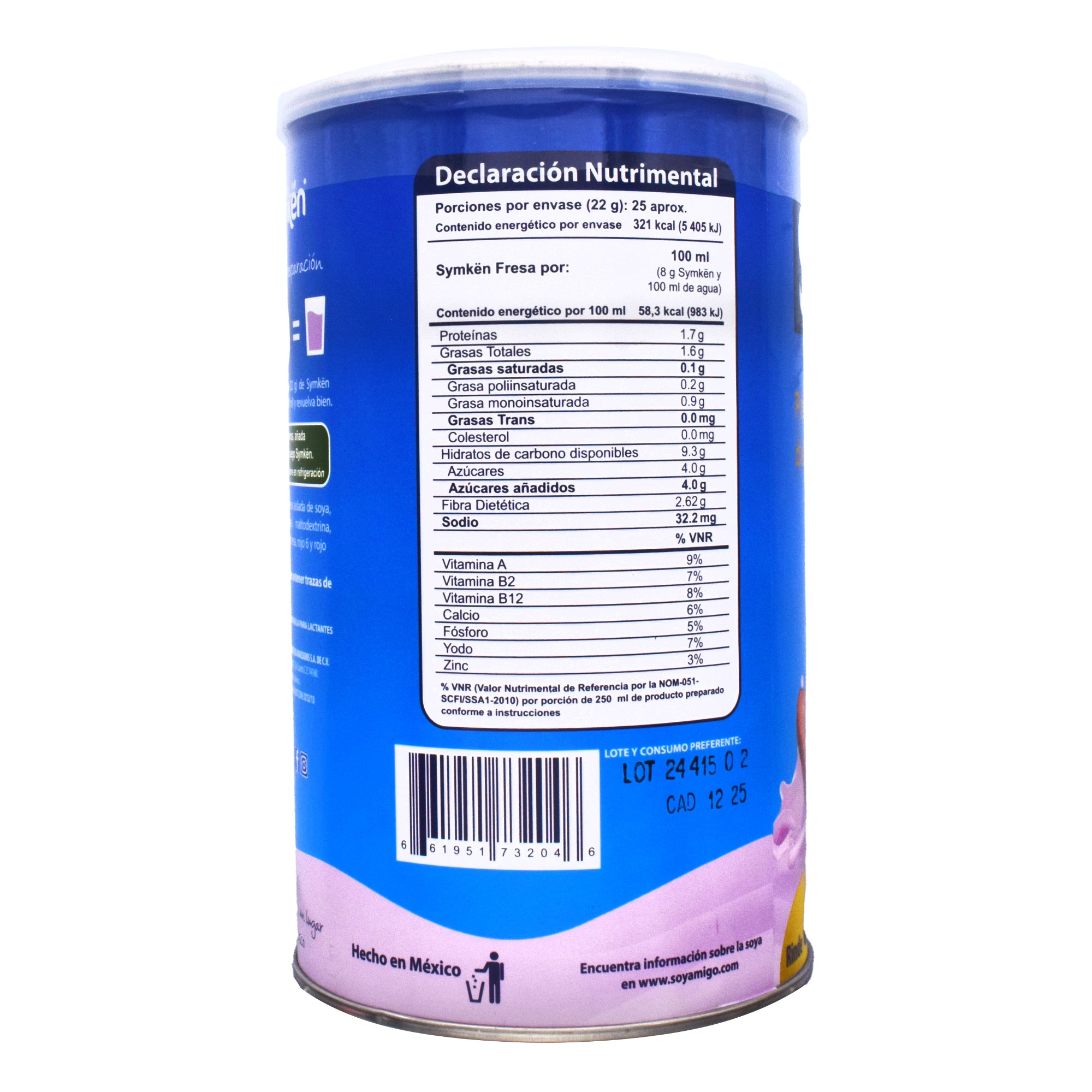 Bebida De Soya Fresa 550 G