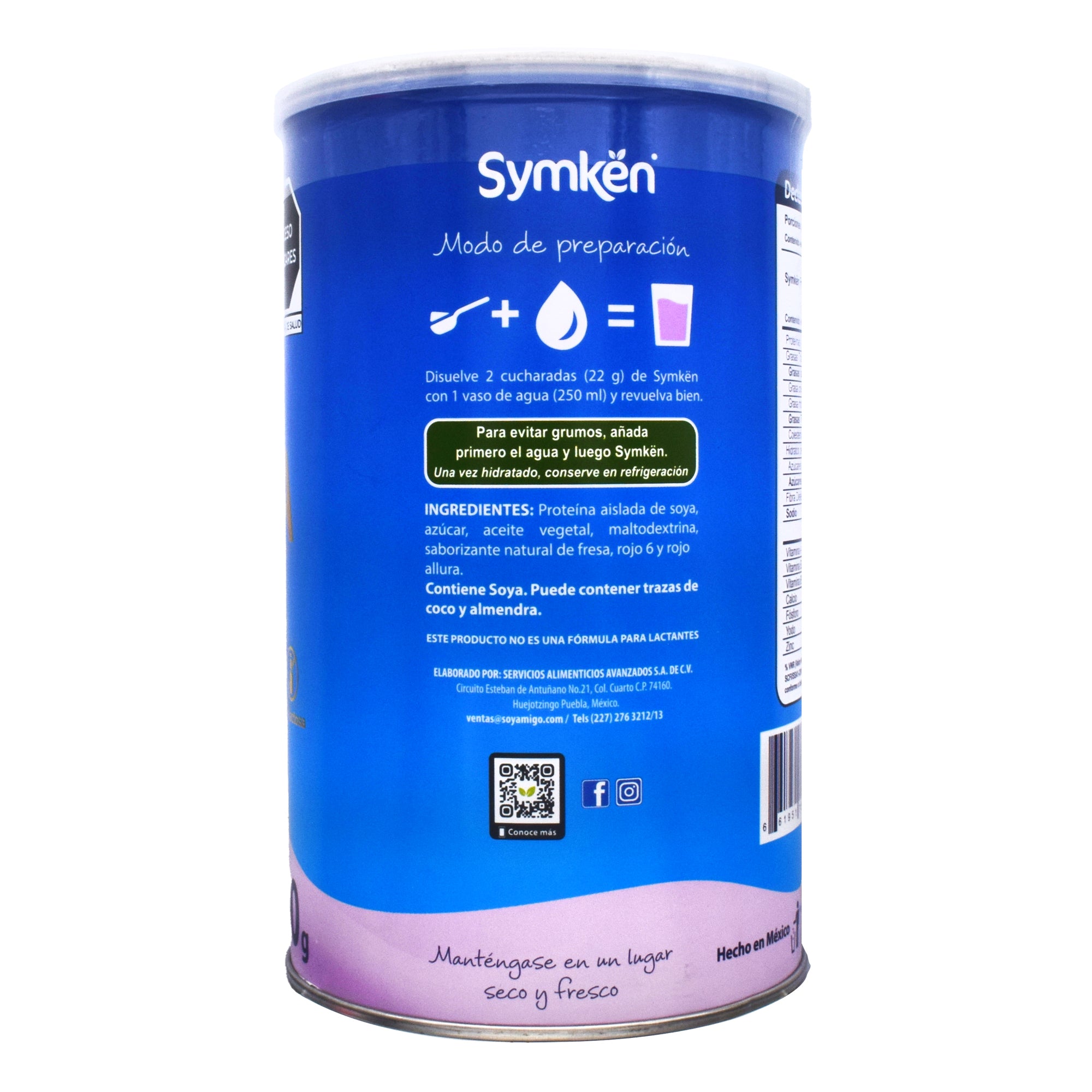 Bebida De Soya Fresa 550 G