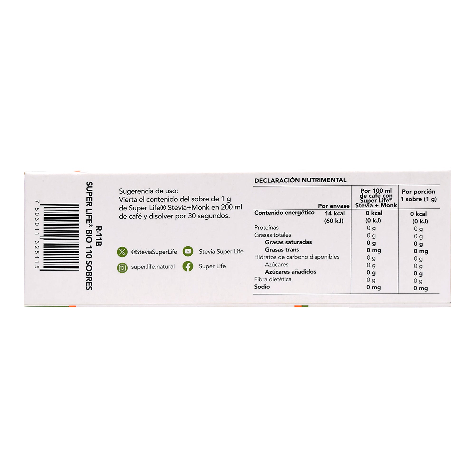 Endulzante Natural 110 Sob