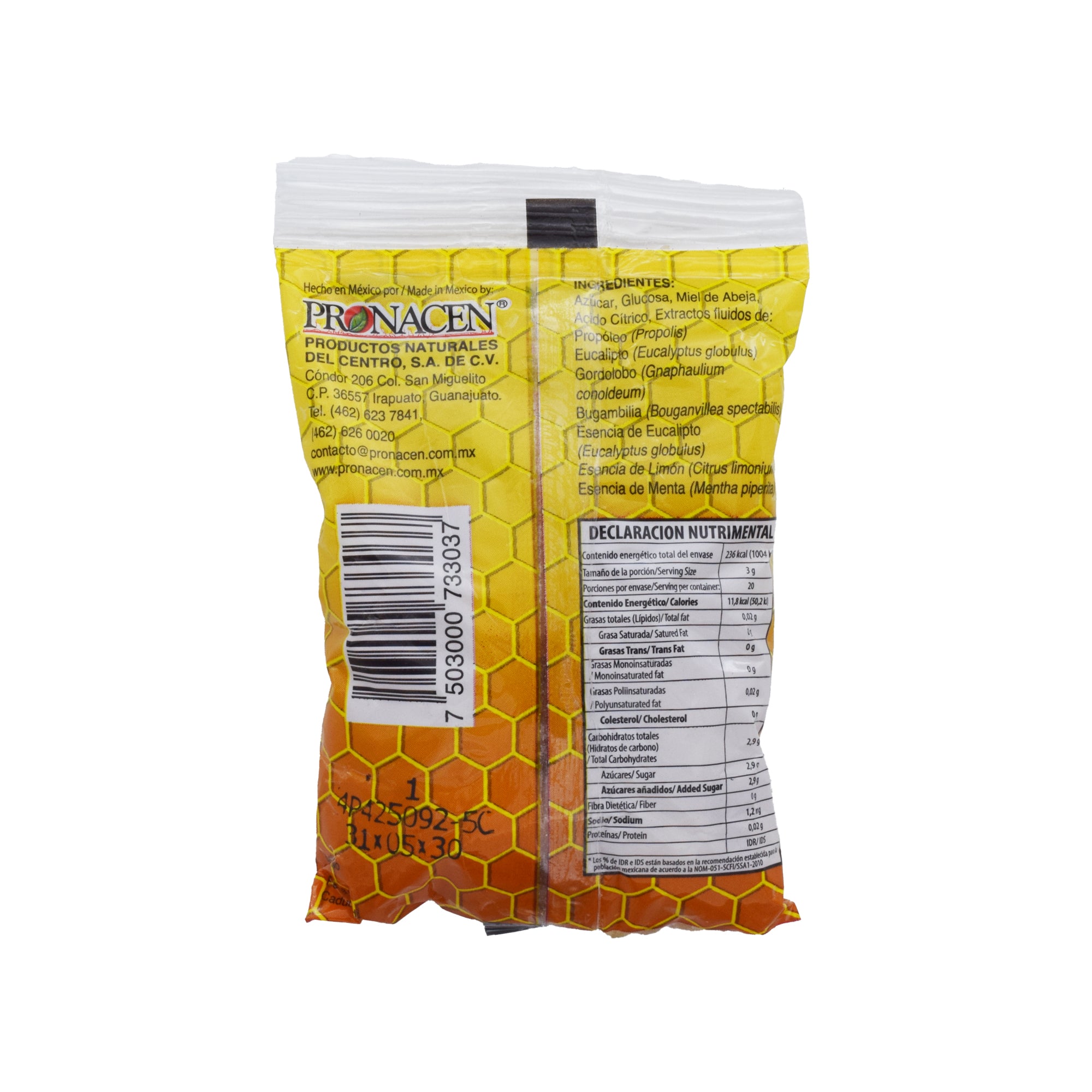 Caramelo Sin Tos 60 G (Paquete 30)