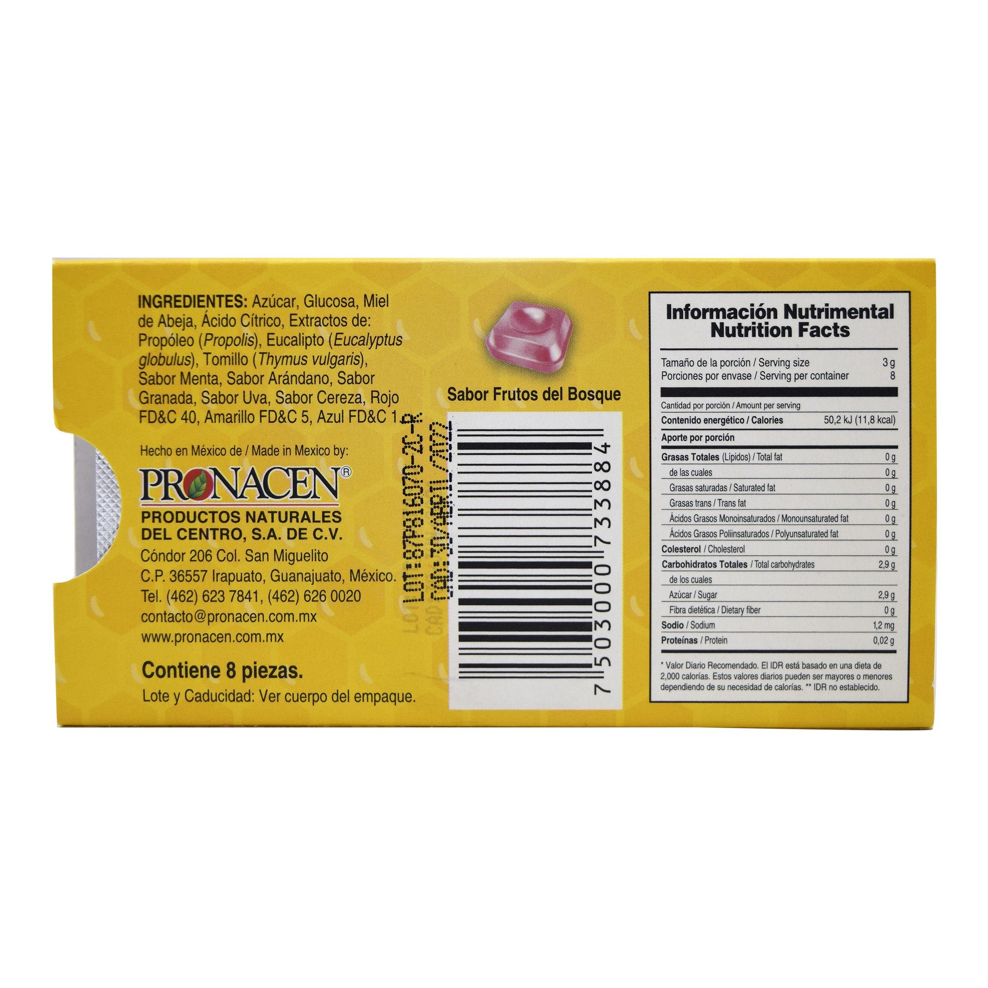 Caramelo Miel Fruto Del Bosque 24 G (Paquete 10)