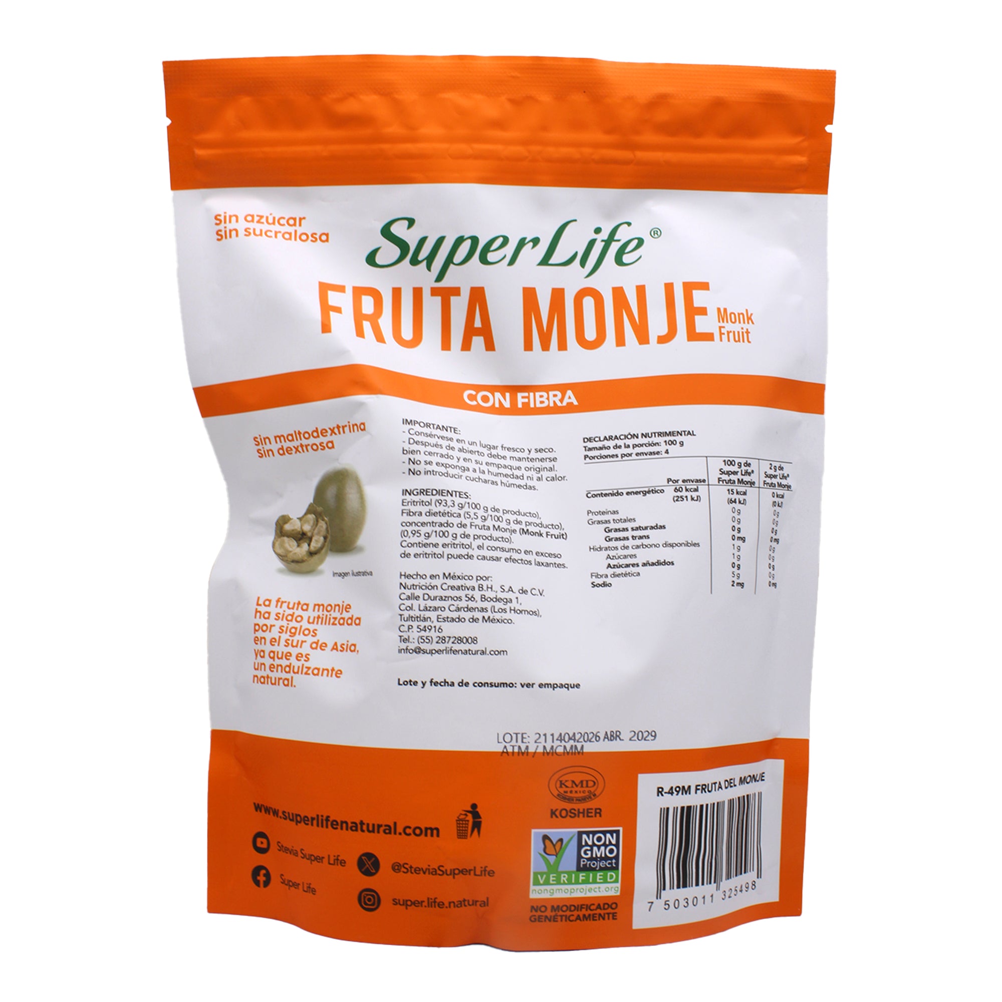 Fruto Del Monje Granulado 400 G