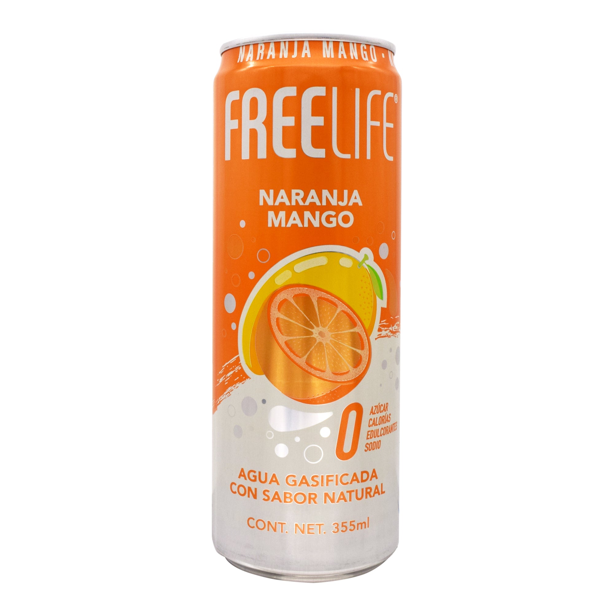 Agua gasificada naranja mango 355 ml