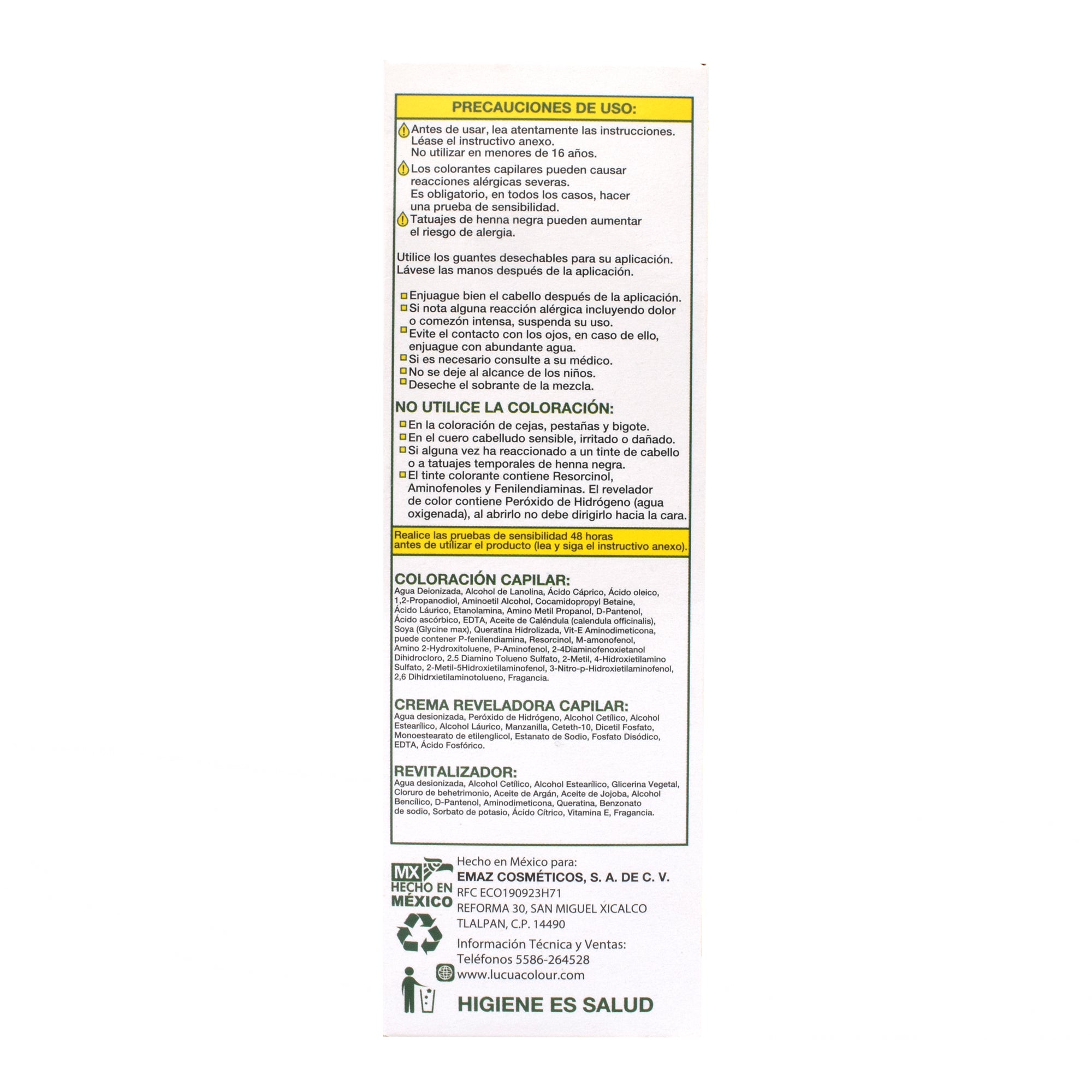 Tinte Chocolate Intenso 150 Ml