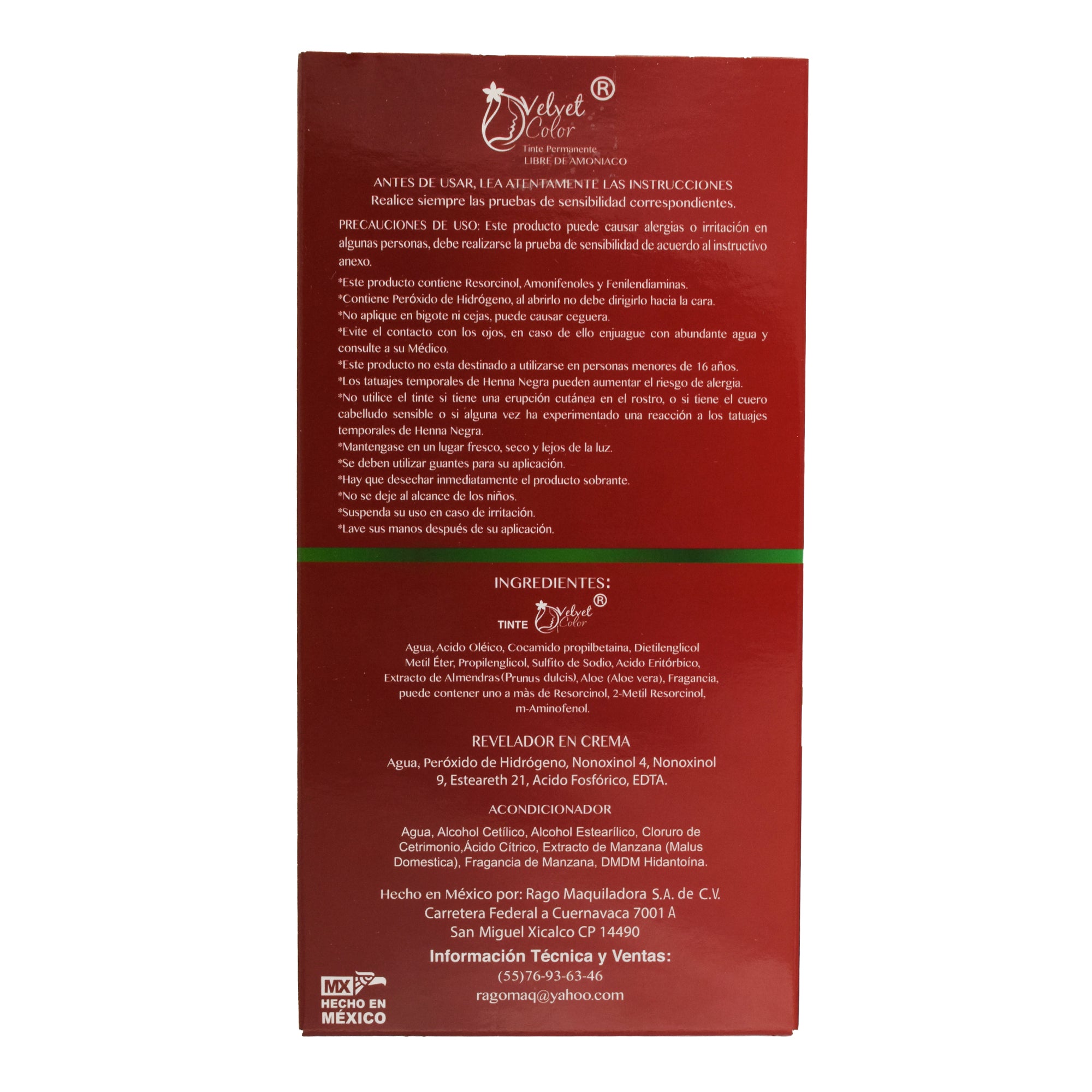 Tinte Rubio Cobrizo Caoba 150 Ml