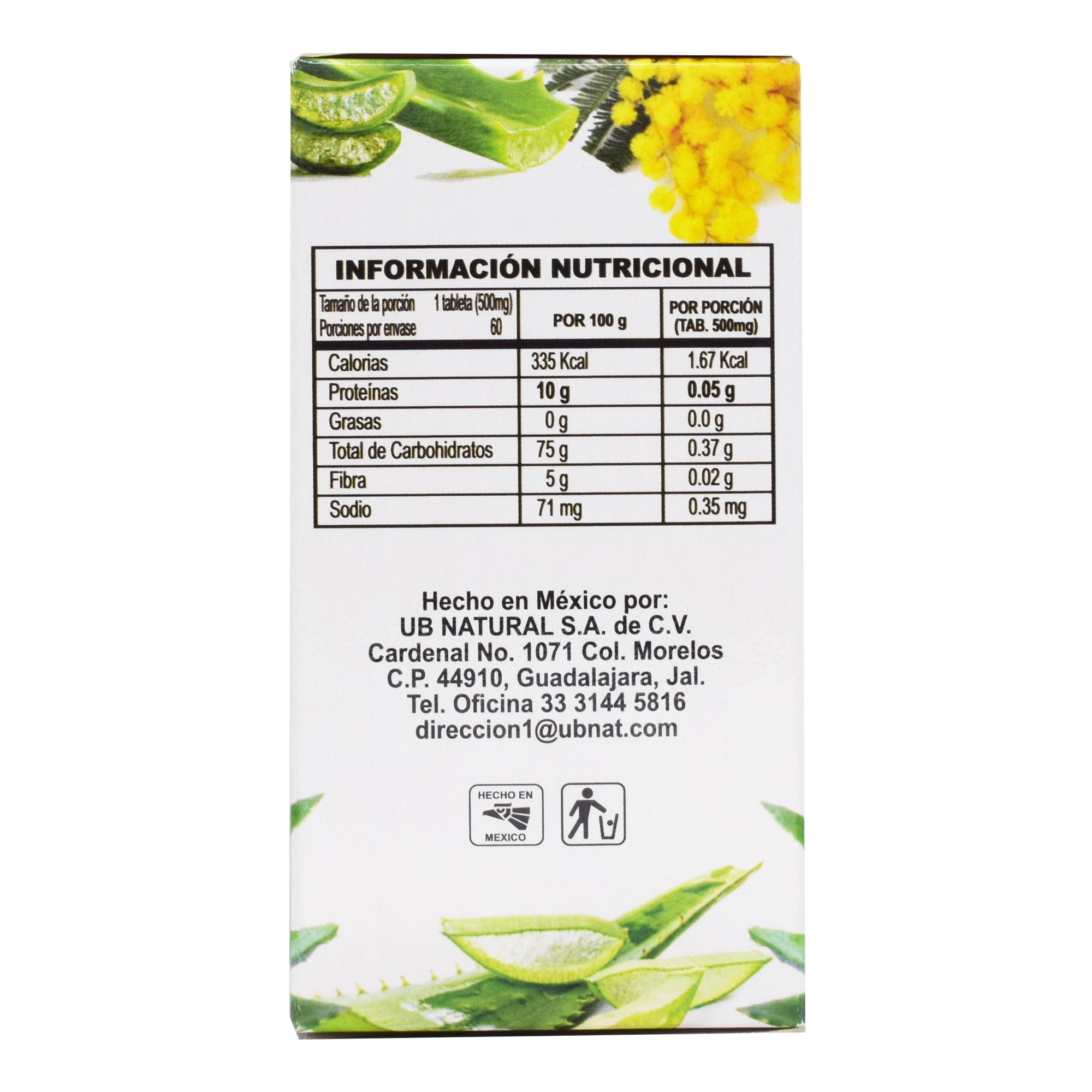 Aloe Y Cuachalalate 60 Tab