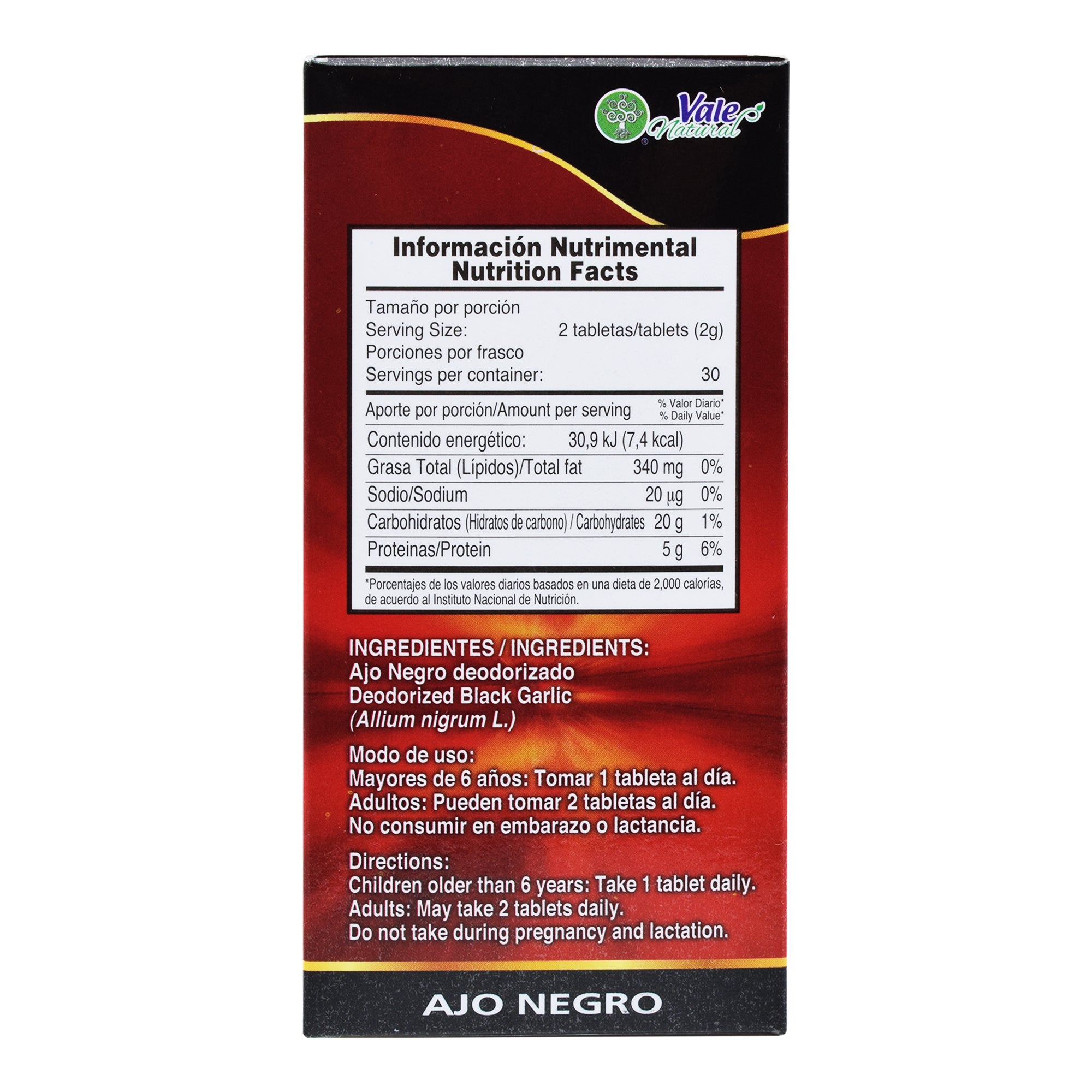 Ajo Negro 60 Cap