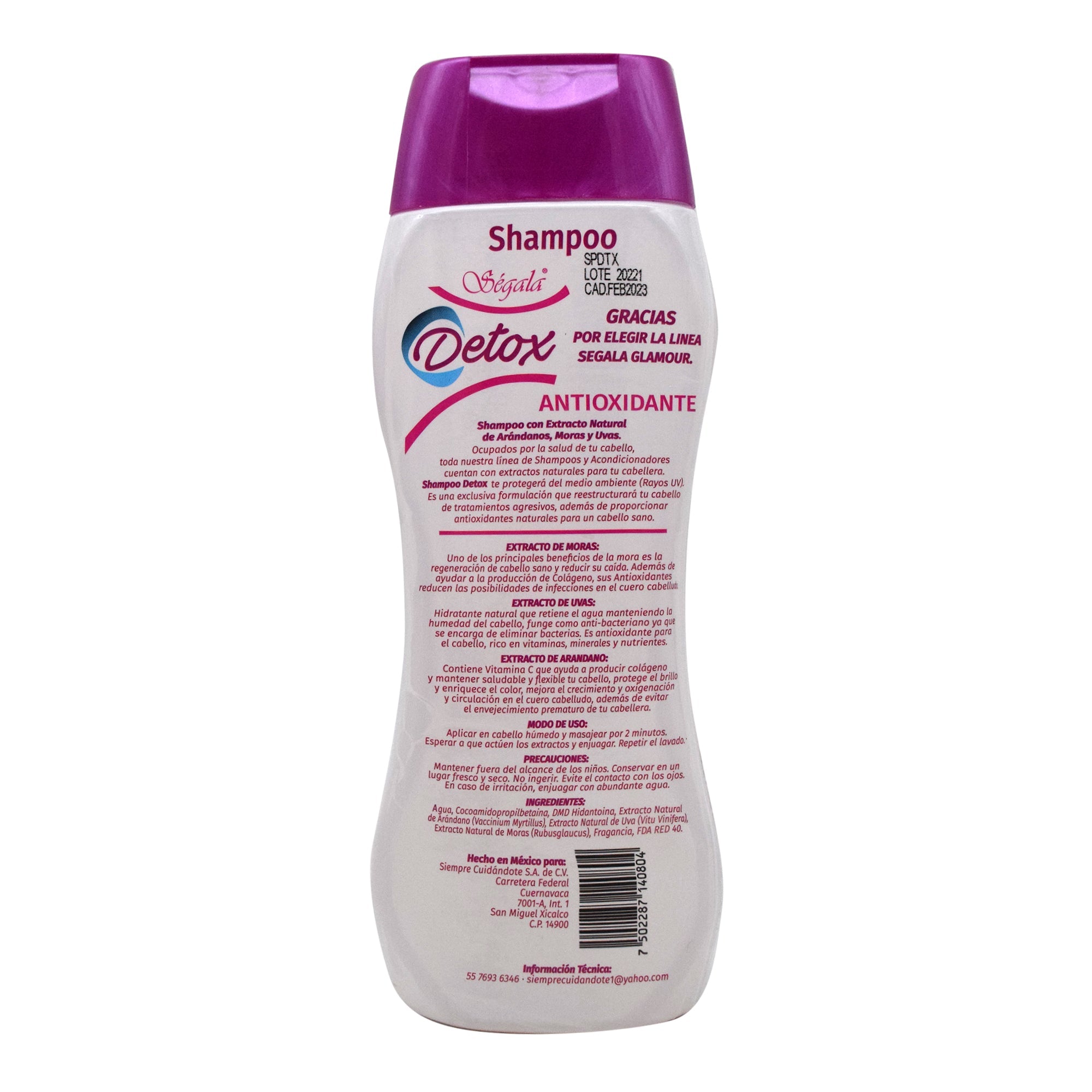 Shampoo Arandanos Moras Y Uvas 500 Ml