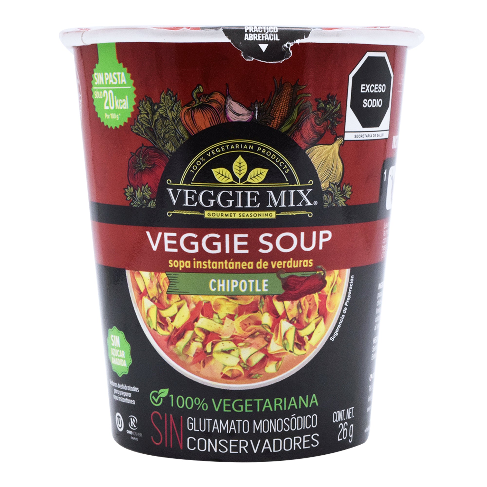 Sopa de verduras instantanea sab chipotle 26 g