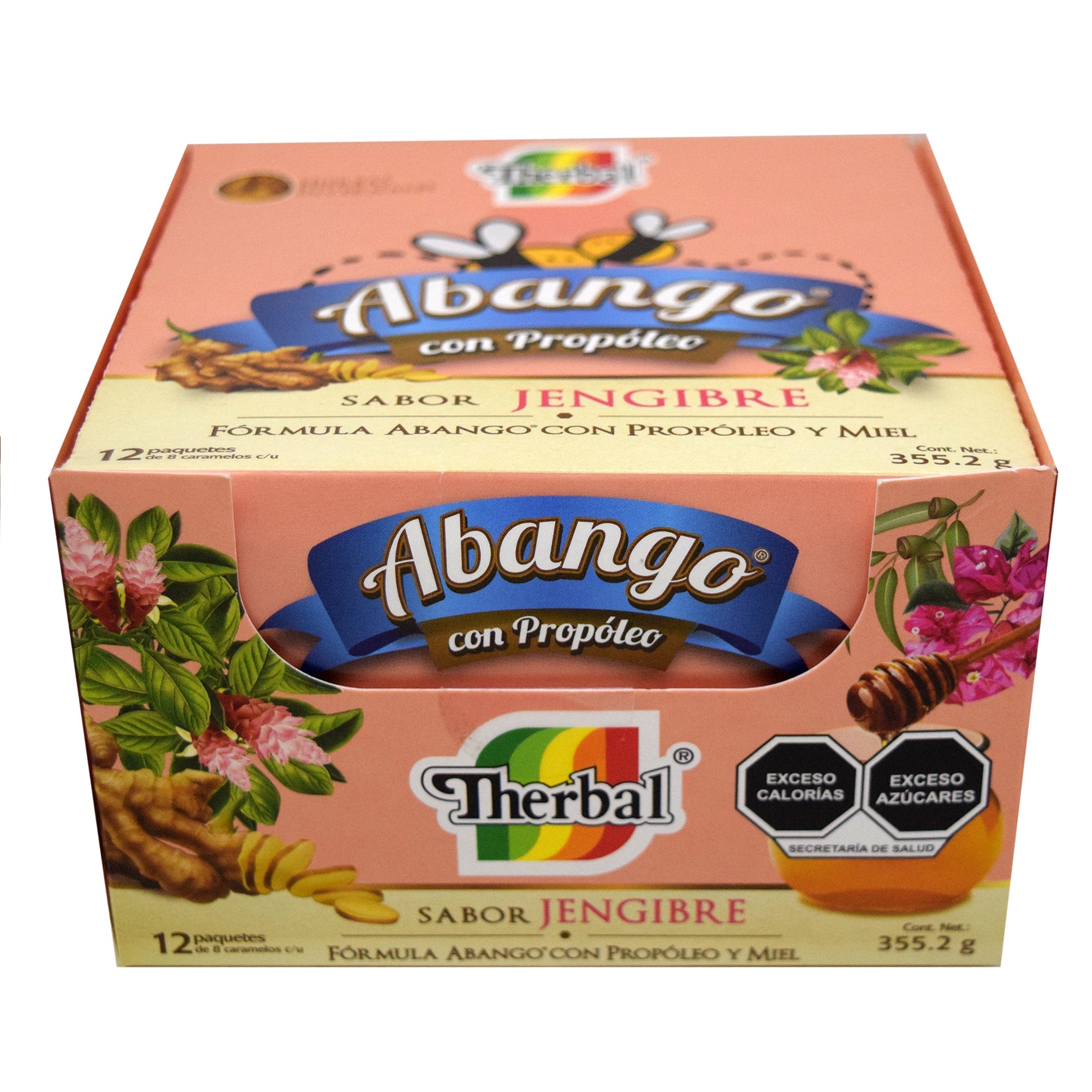 Caramelo Abango Con Jengibre 29.6 G (Paquete 12)