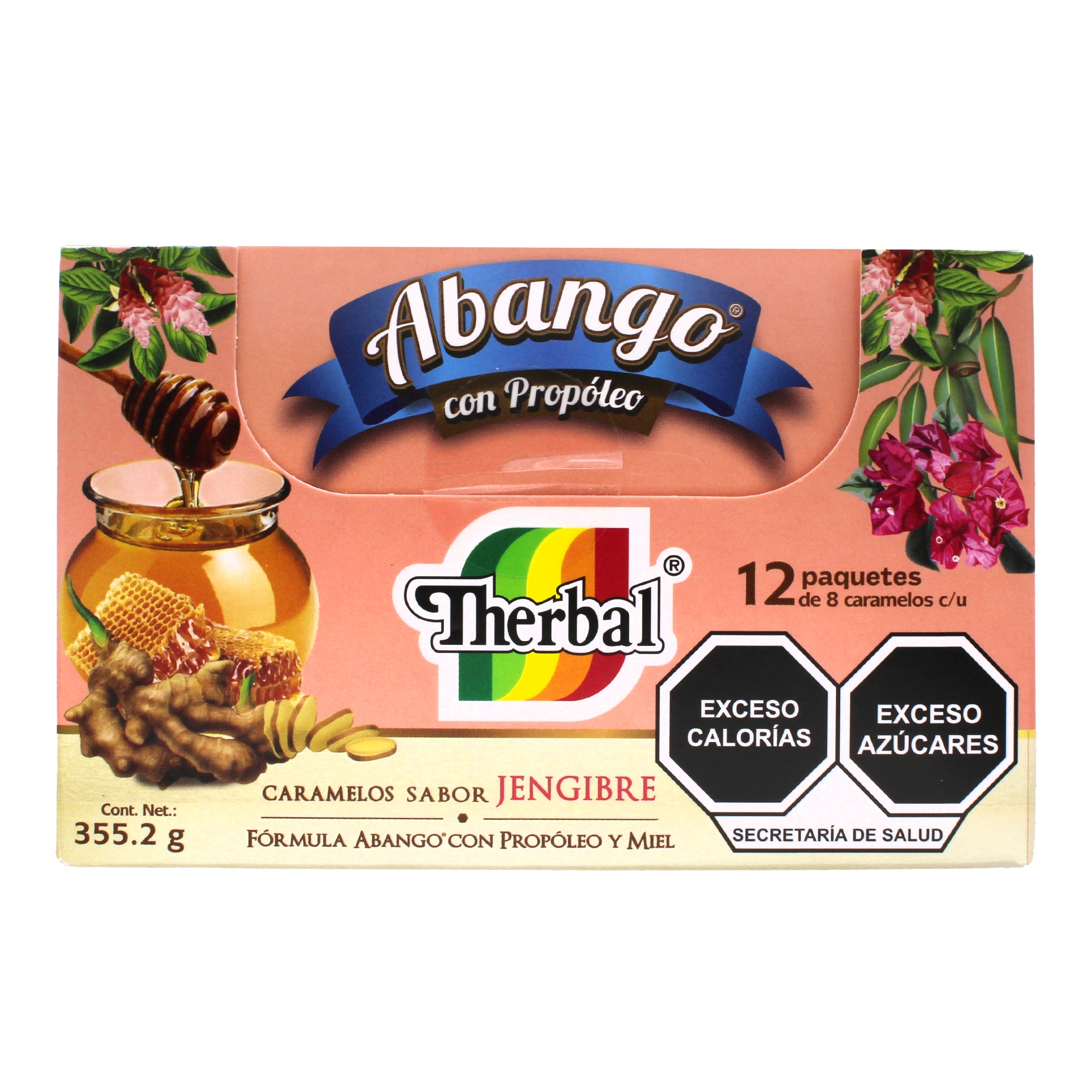 Caramelo Abango Con Jengibre 29.6 G (Paquete 12)