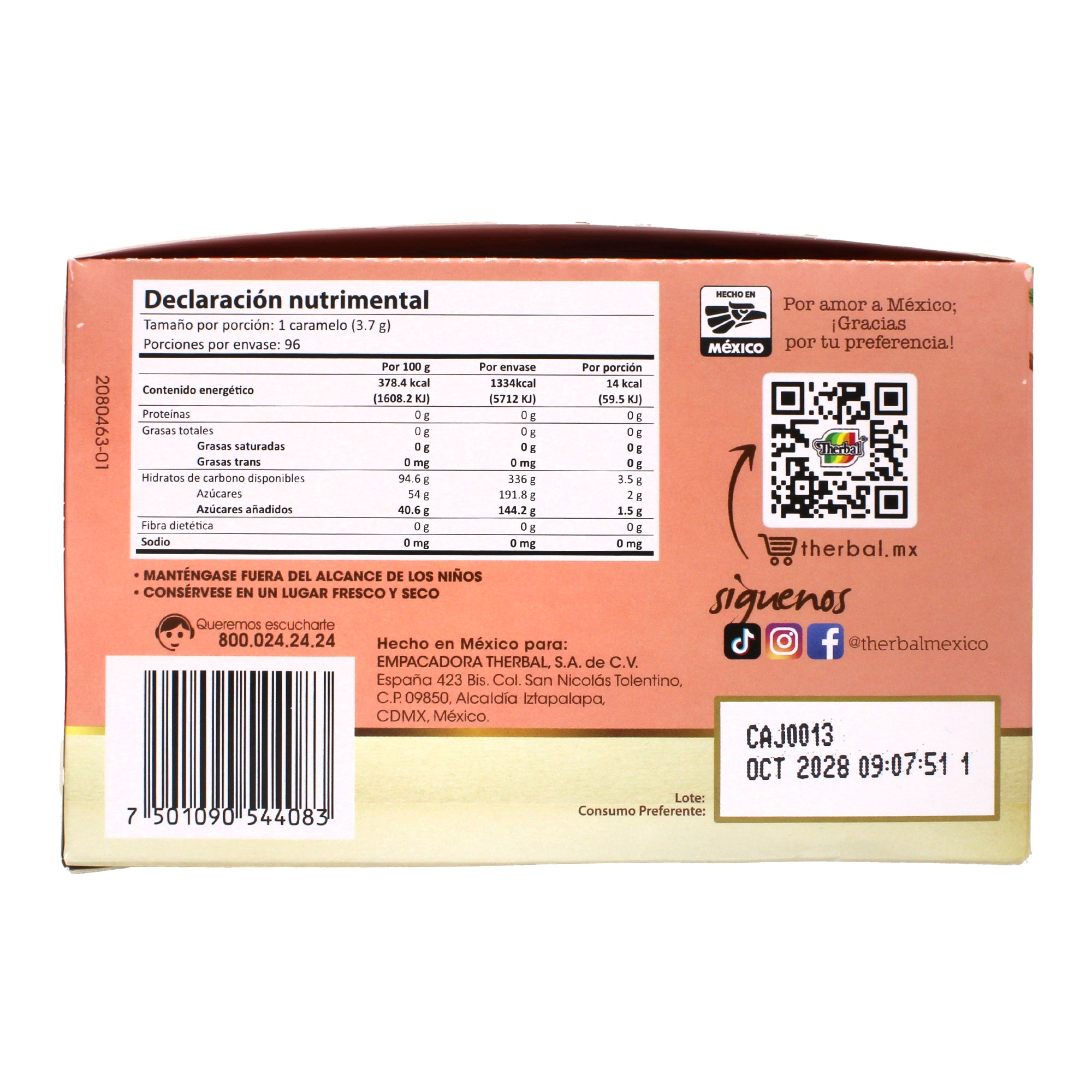 Caramelo Abango Con Jengibre 29.6 G (Paquete 12)