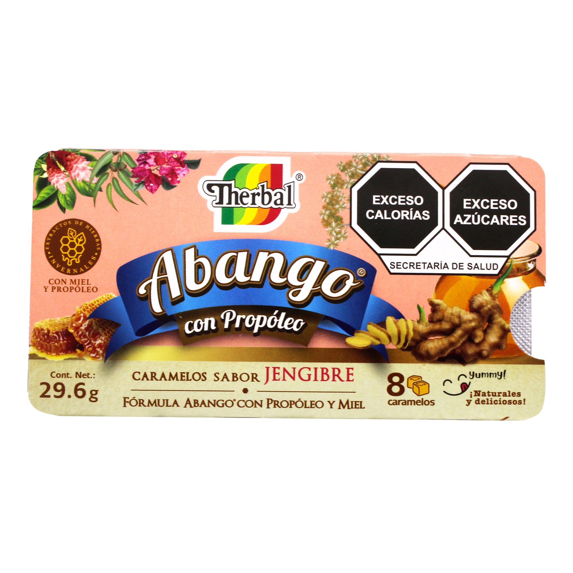 Caramelo Abango Con Jengibre 29.6 G (Paquete 12)