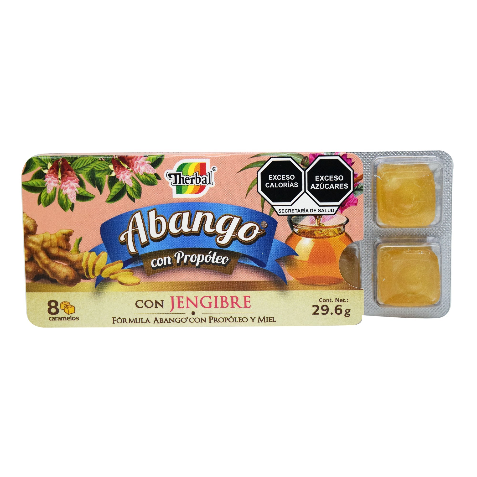Caramelo Abango Con Jengibre 29.6 G (Paquete 12)