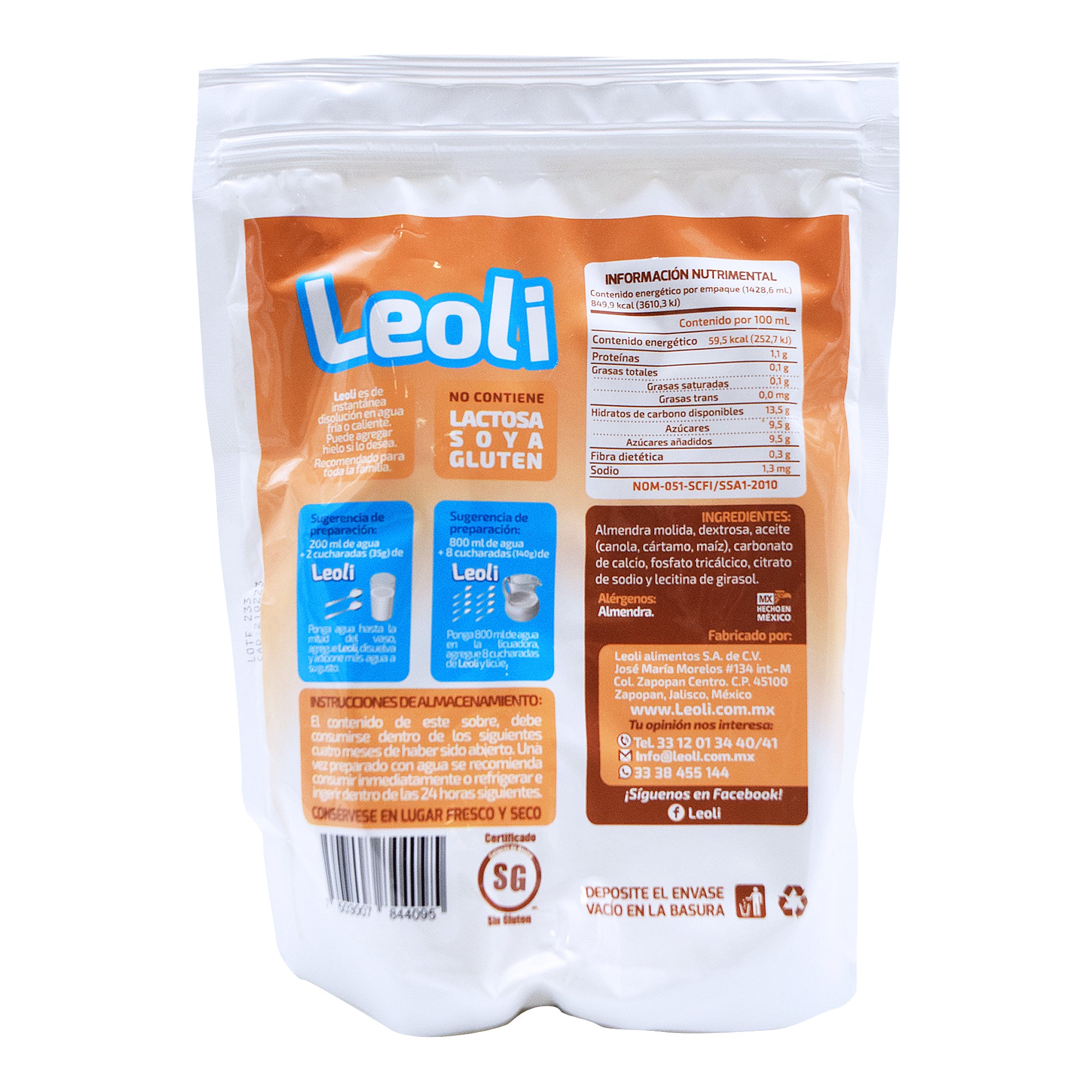 Bebida De Almendra  500 G