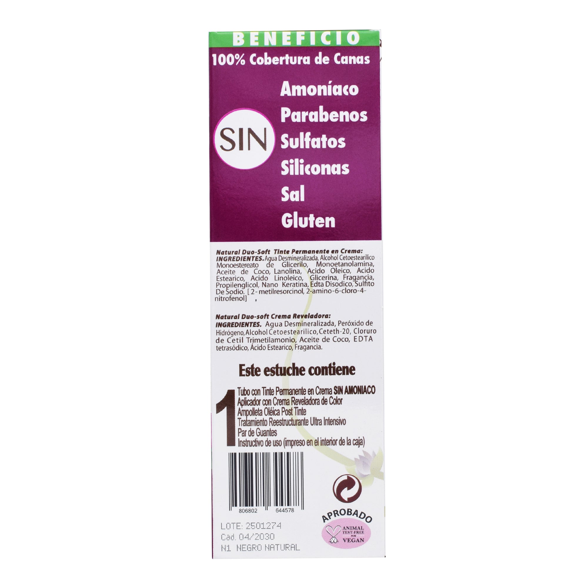 Tinte Negro Natural 60 G