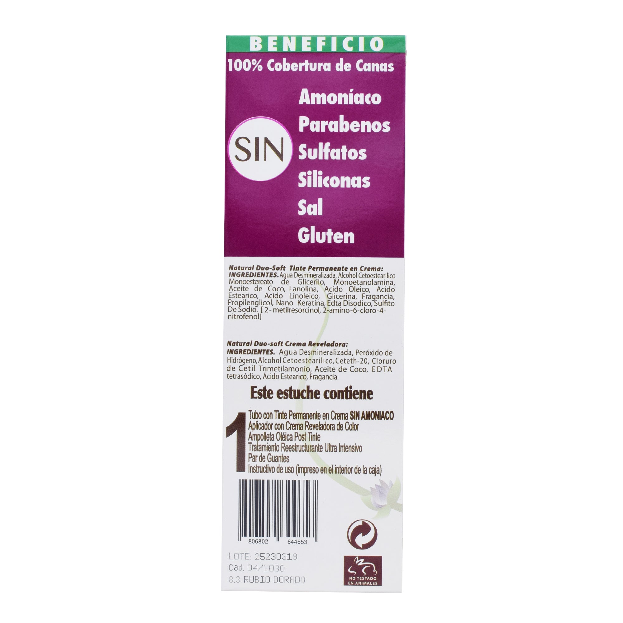 Tinte Rubio Dorado 60 G