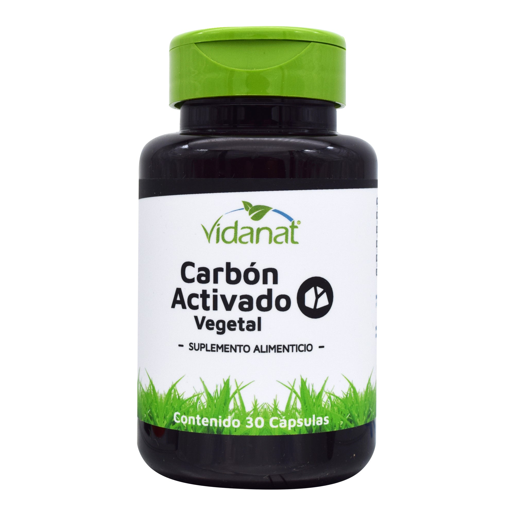 Carbon activado vegetal 30 cap