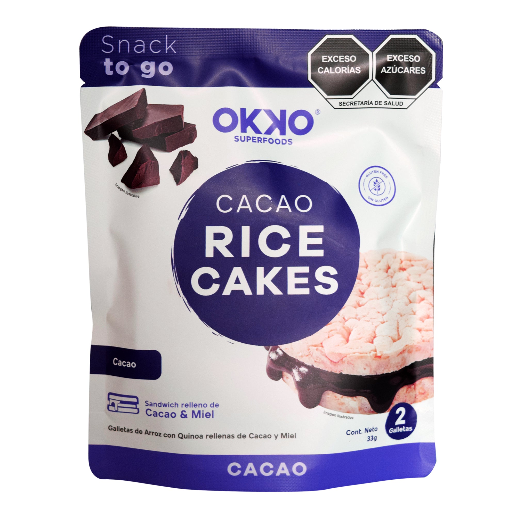 Cocoa rice cakes 33 g