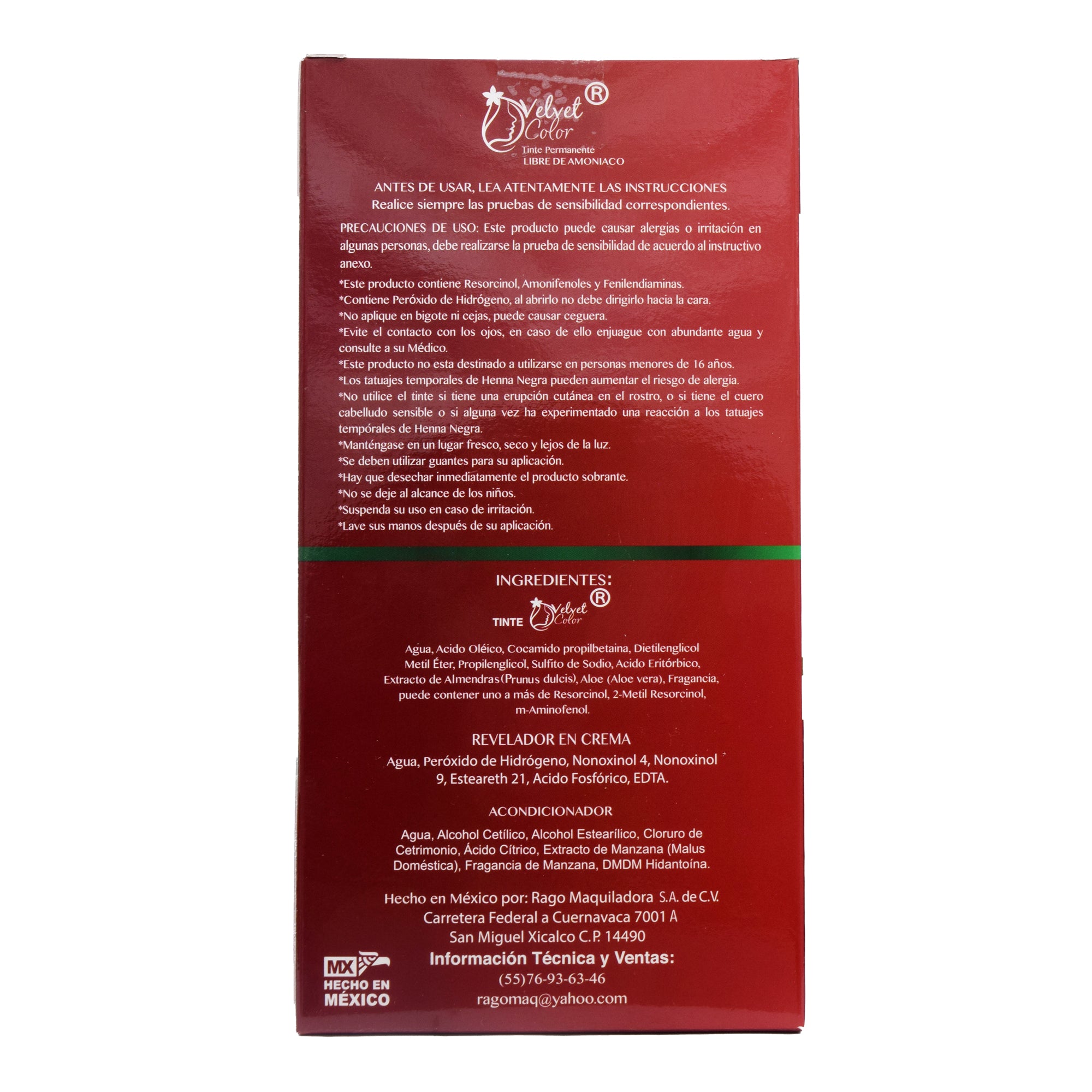 Tinte Rojo Intenso 150 Ml